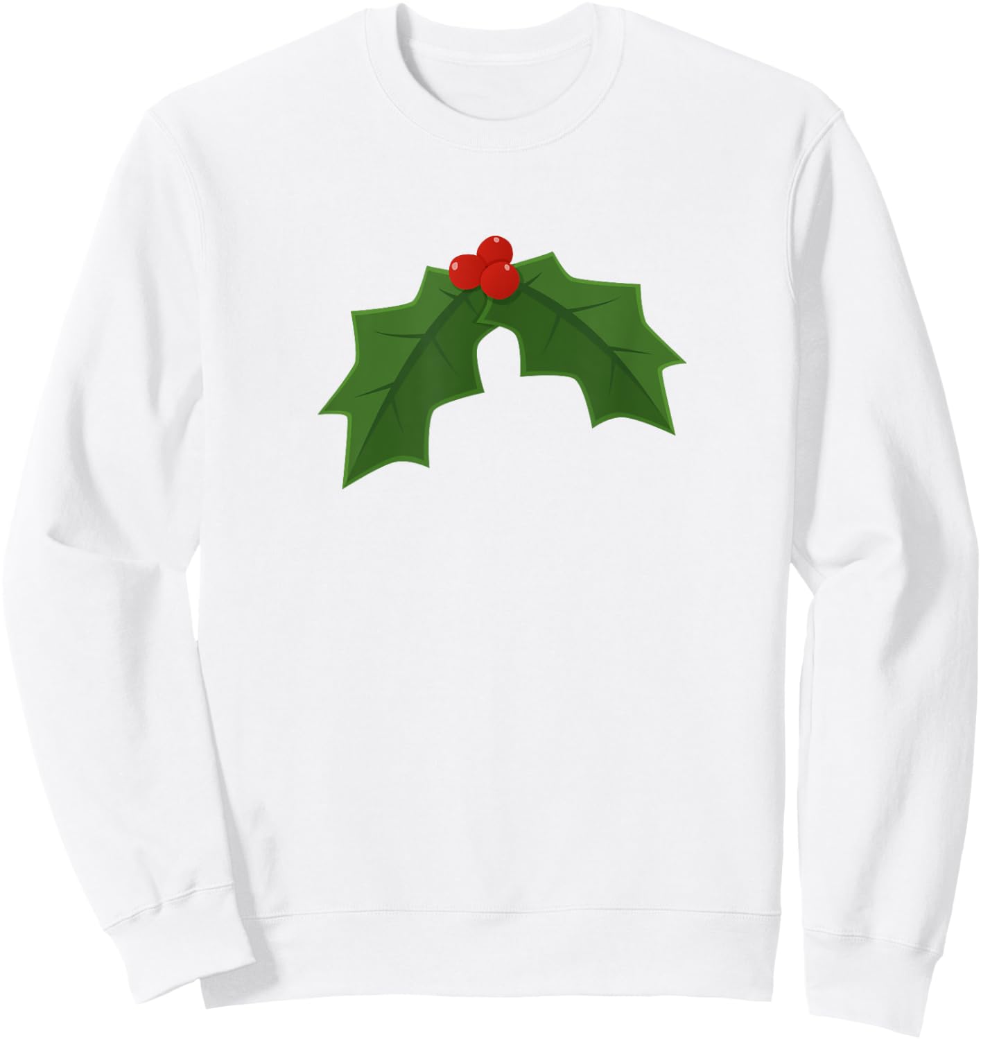 Holly - Holly and berries Christmas Sweatshirt - Sweatshirt | White