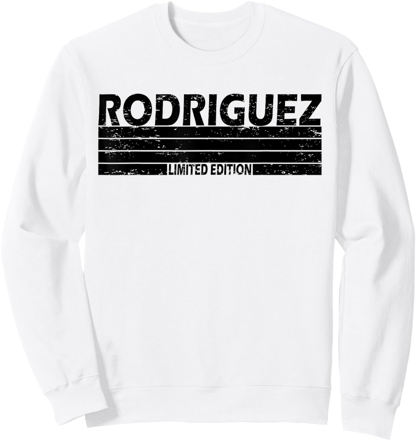 Rodriguez Surname Limited Edition Retro Vintage Style Sunset Sweatshirt - Sweatshirt | White