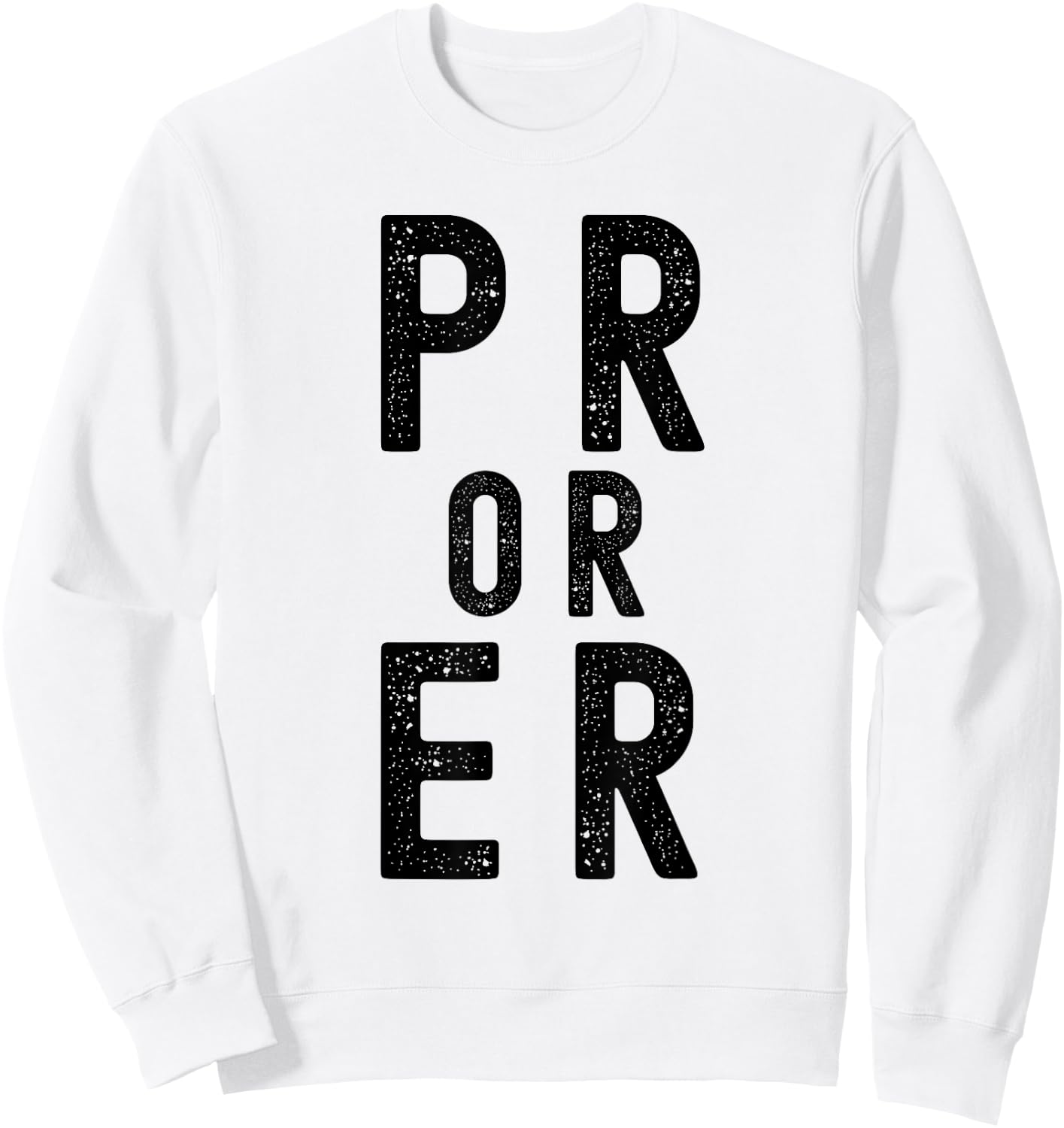 PR Or Er cool Weightlifting Bodybuilding Fitness Gym Sweatshirt - Sweatshirt | White
