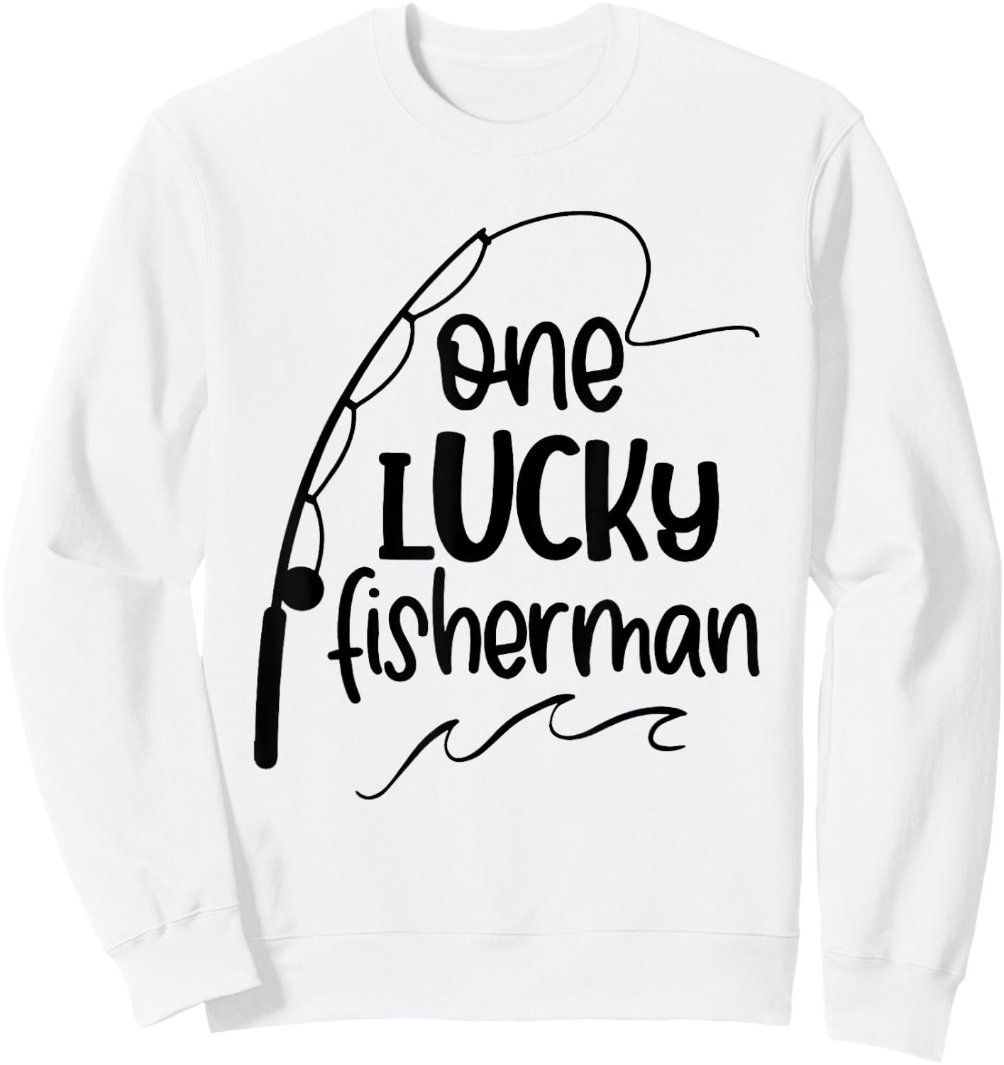 Best Catch of His Life One Lucky Fisherman Couple Matching Sweatshirt - Sweatshirt | White