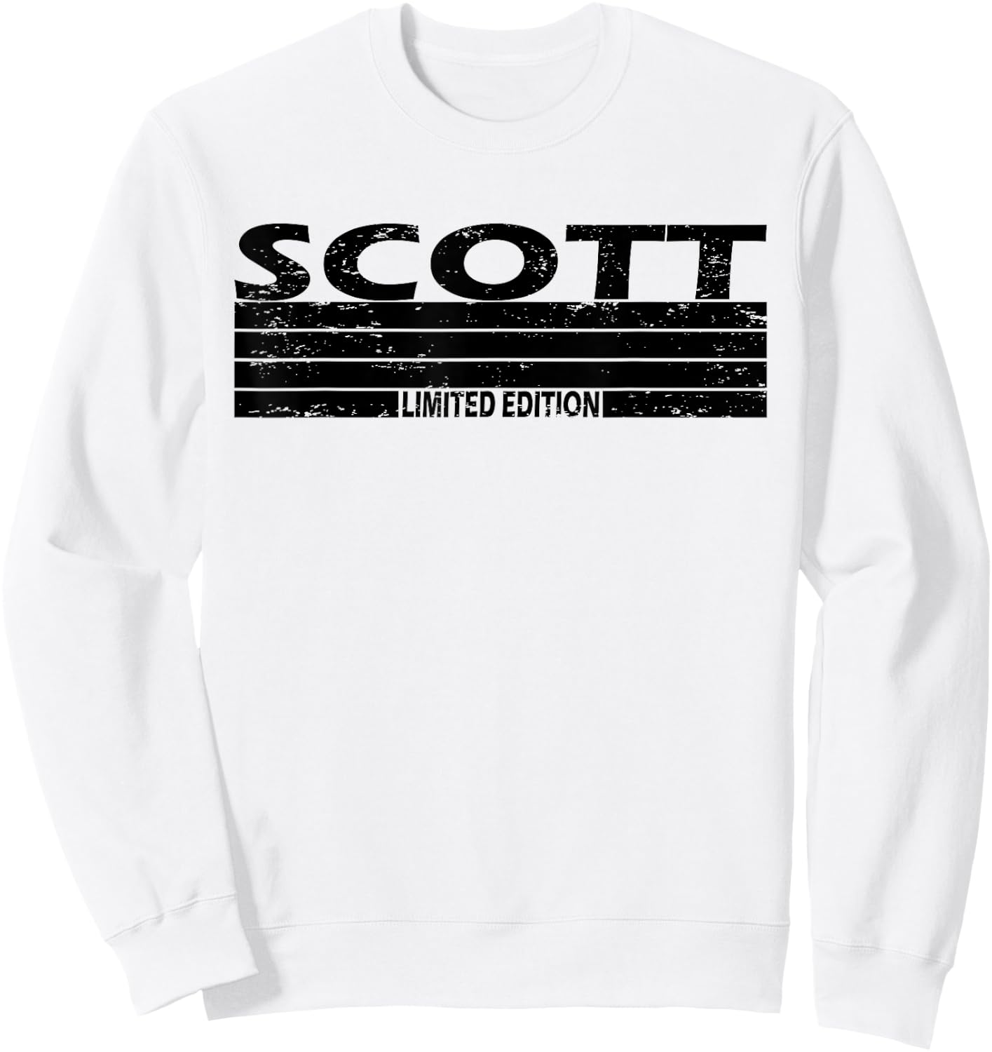 Scott Surname Limited Edition Retro Vintage Style Sunset Sweatshirt - Sweatshirt | White