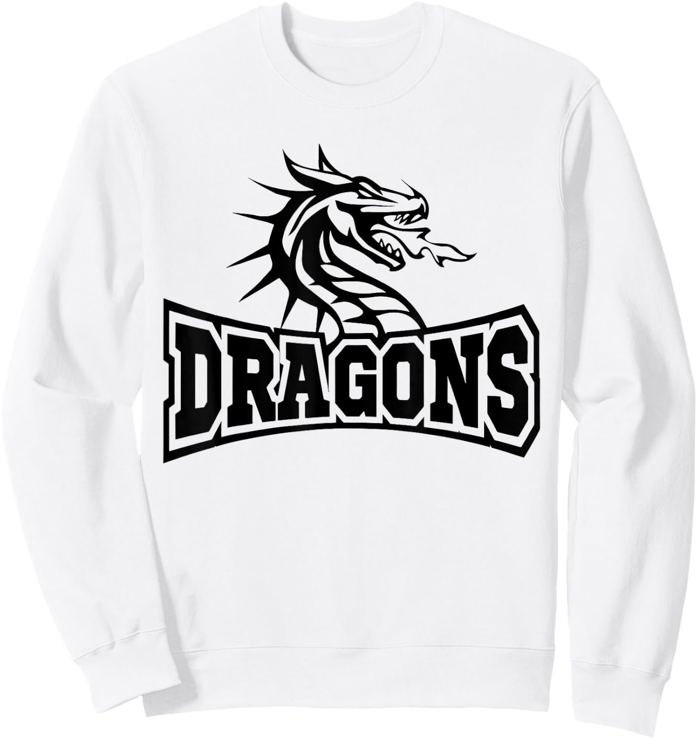 Dragon Teacher Student School Sports Fan Team Spirit Sweatshirt - Sweatshirt | White