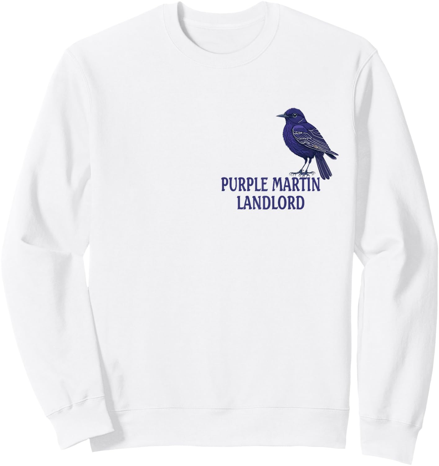 Purple Martin Landlord Purple Martin Birds Lover Adult kids Sweatshirt - Sweatshirt | White