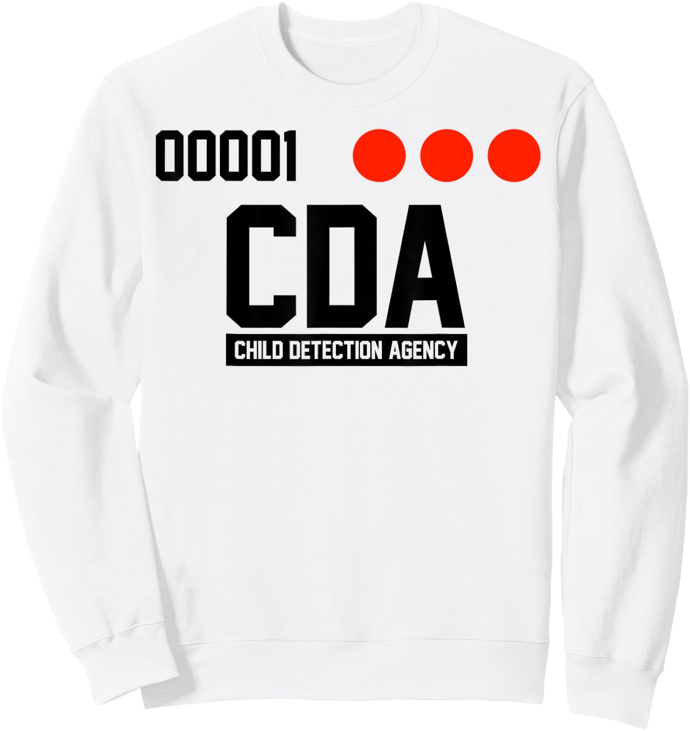 C D A Child Detection Agency Sweatshirt - Sweatshirt | White