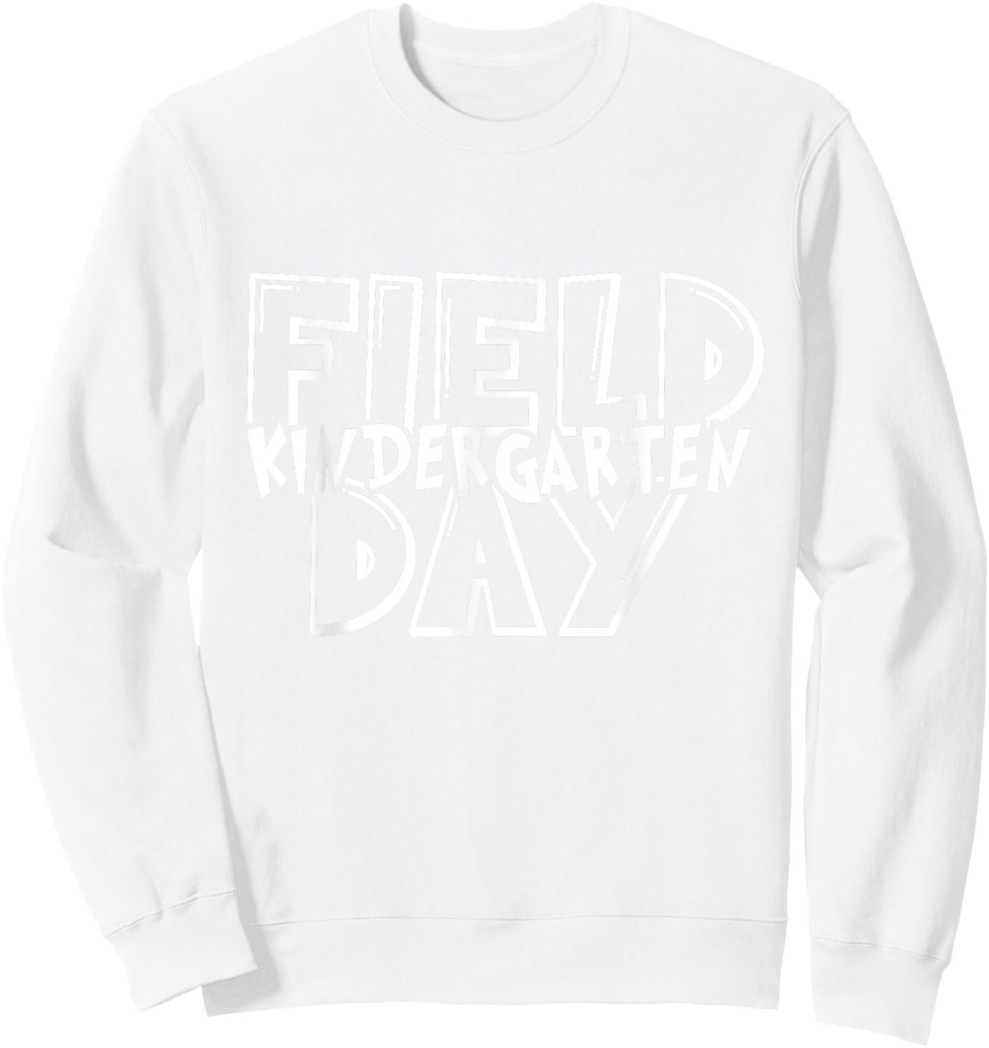 Field Day 2025 Kindergarten school teacher kids Green Sweatshirt - Sweatshirt | White