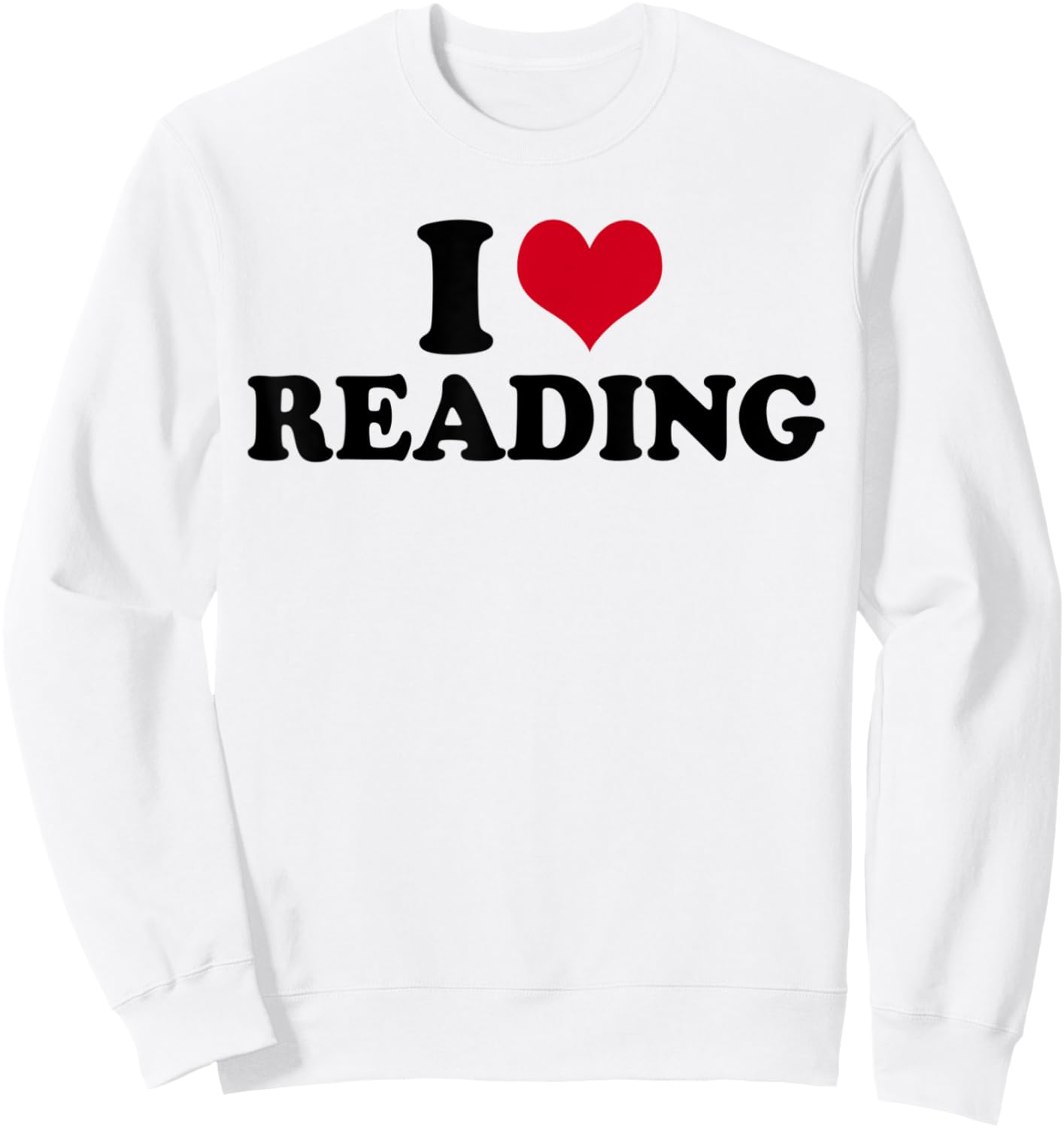 I Love Reading Sweatshirt - Sweatshirt | White