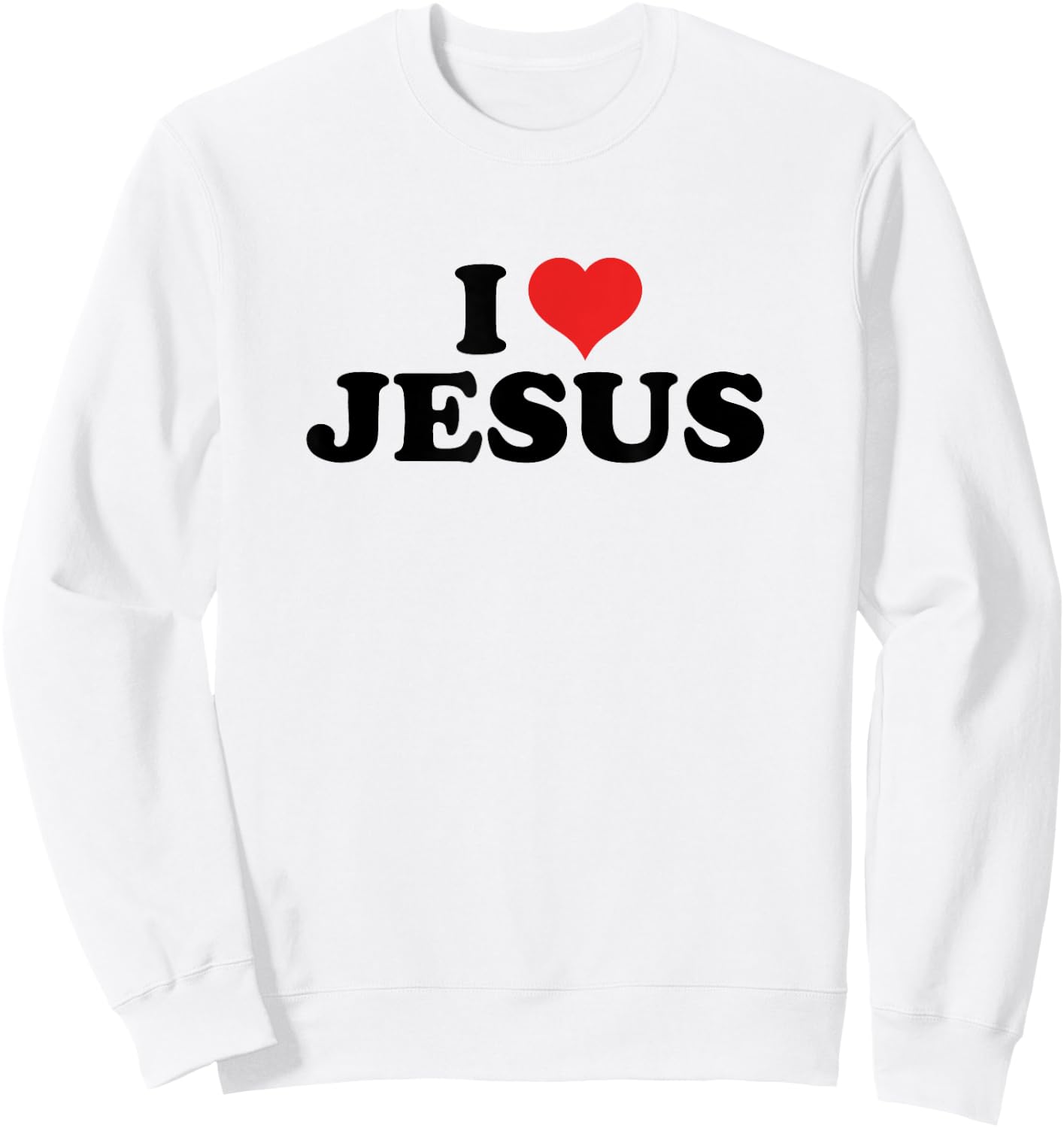 I love Jesus Sweatshirt - Sweatshirt | White
