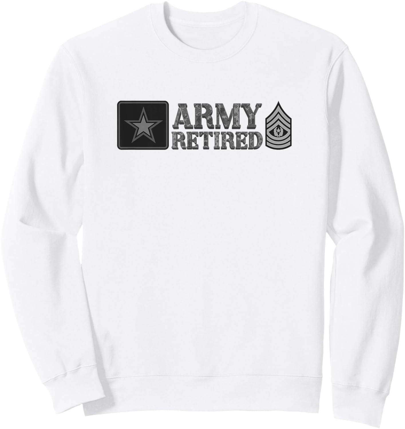 Army Command Sergeant Major (CSM) Retired Sweatshirt - Sweatshirt | White
