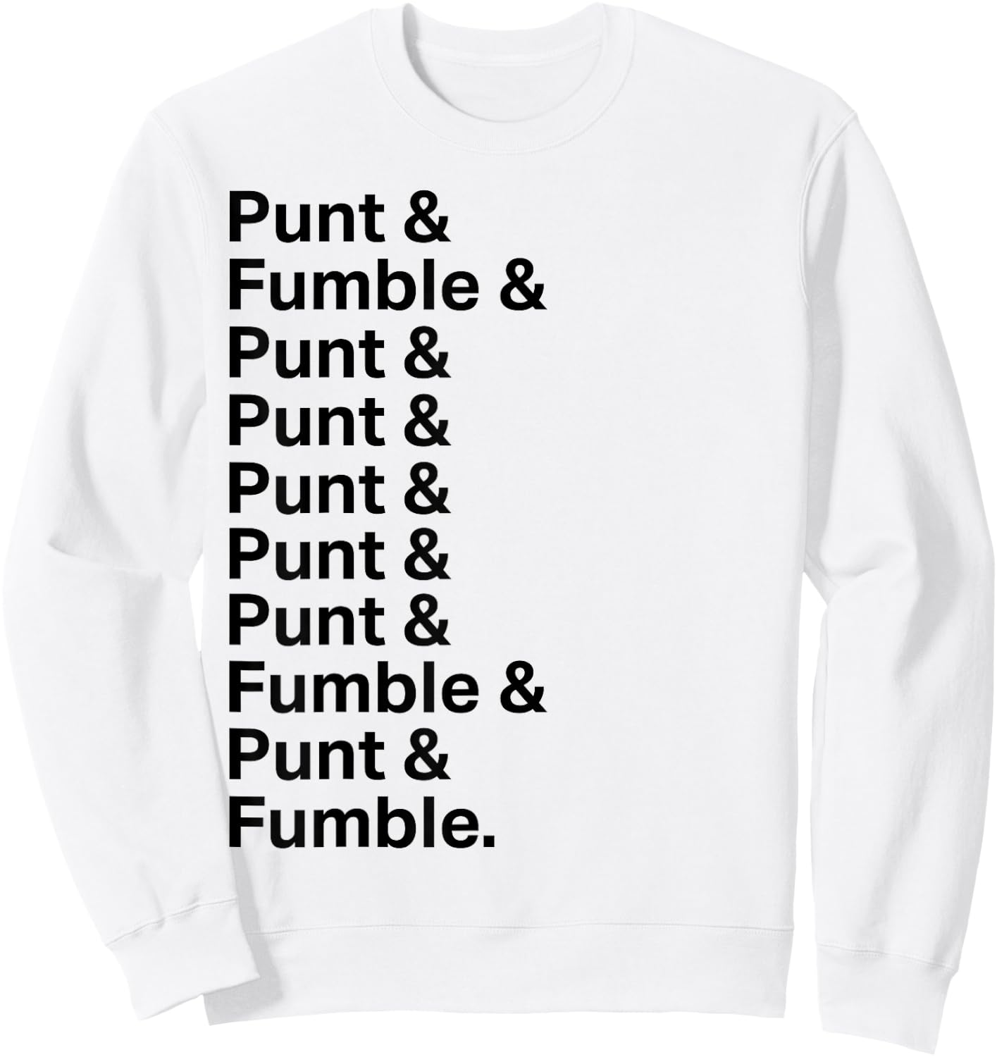 Punt & Fumble Sweatshirt - Sweatshirt | White