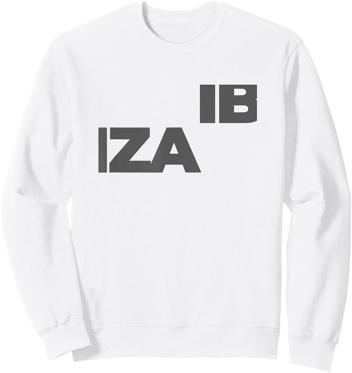 Ibiza Large Text Sweatshirt - Sweatshirt | White