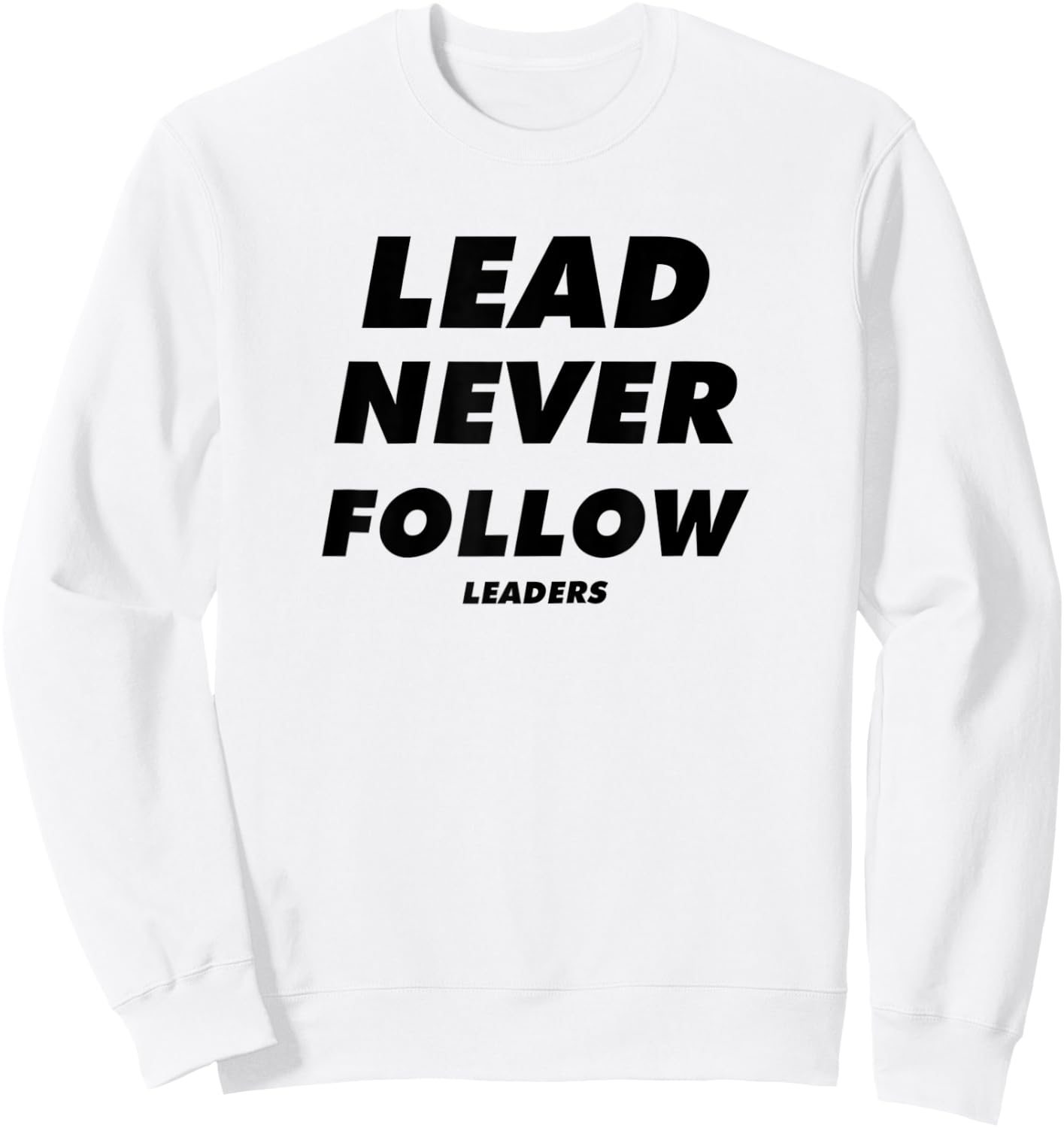 lead never follow leaders Baseball mama Sweatshirt - Sweatshirt | White