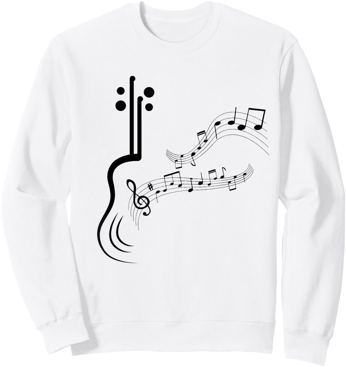 Musical Sheet Music Musicians Clef Sheet Music Sweatshirt - Sweatshirt | White