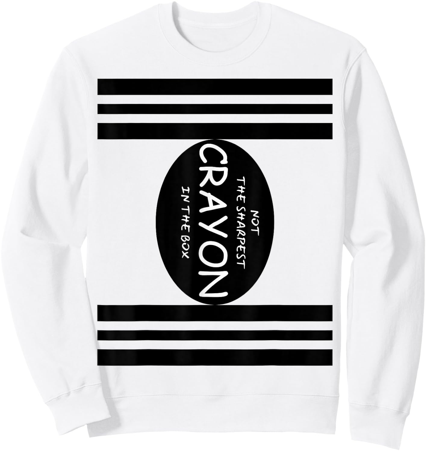 Funny Not The Sharpest Crayon In The Box Halloween Couples Sweatshirt - Sweatshirt | White