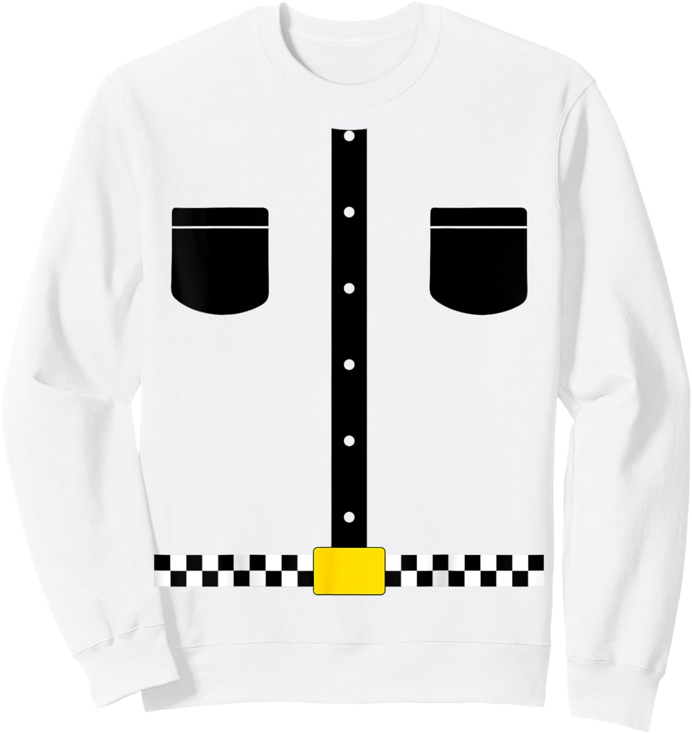 Taxi Driver Costume Funny Gag joke Sweatshirt - Sweatshirt | White