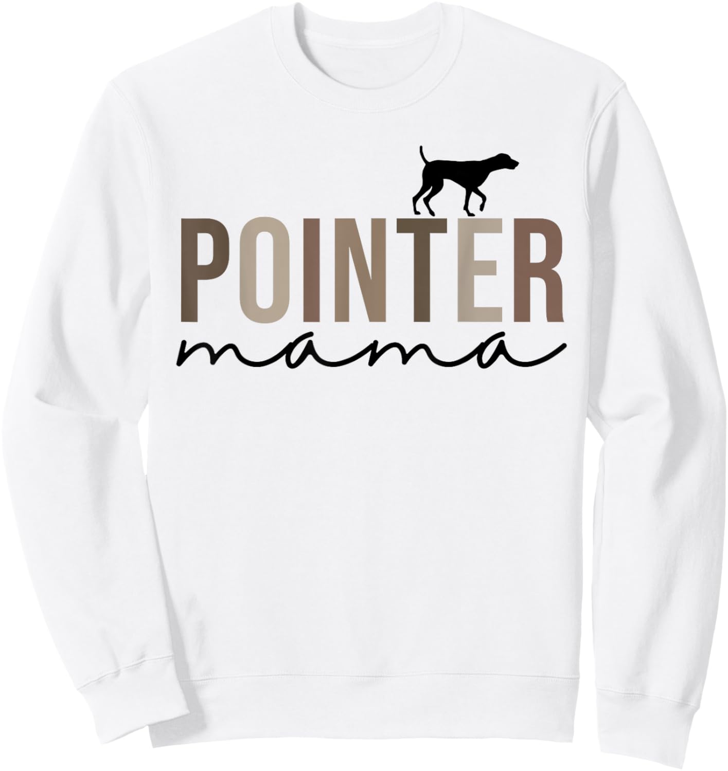 Women German Shorthaired Pointer Dog Mom, Cute Pointer Mama Sweatshirt - Sweatshirt | White