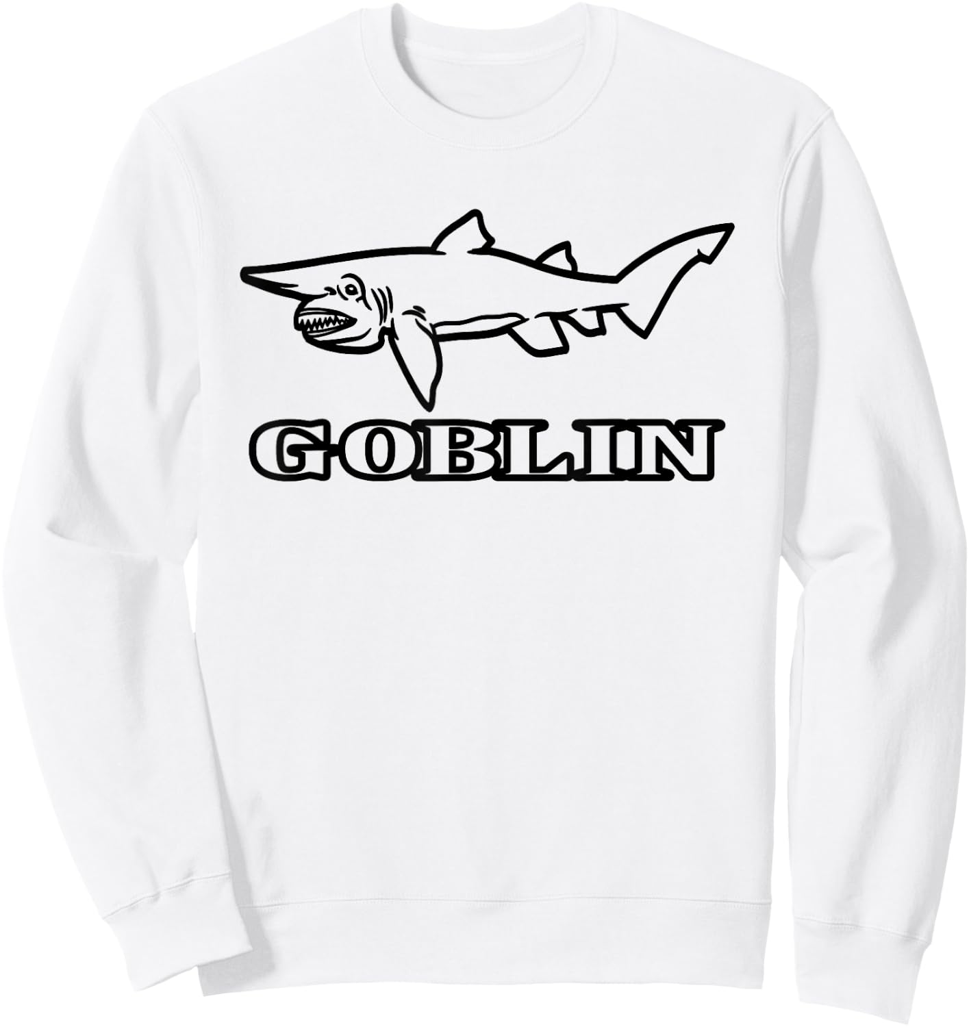 Goblin Shark - Rare Fish Marine Biology Ichthyology Sweatshirt - Sweatshirt | White