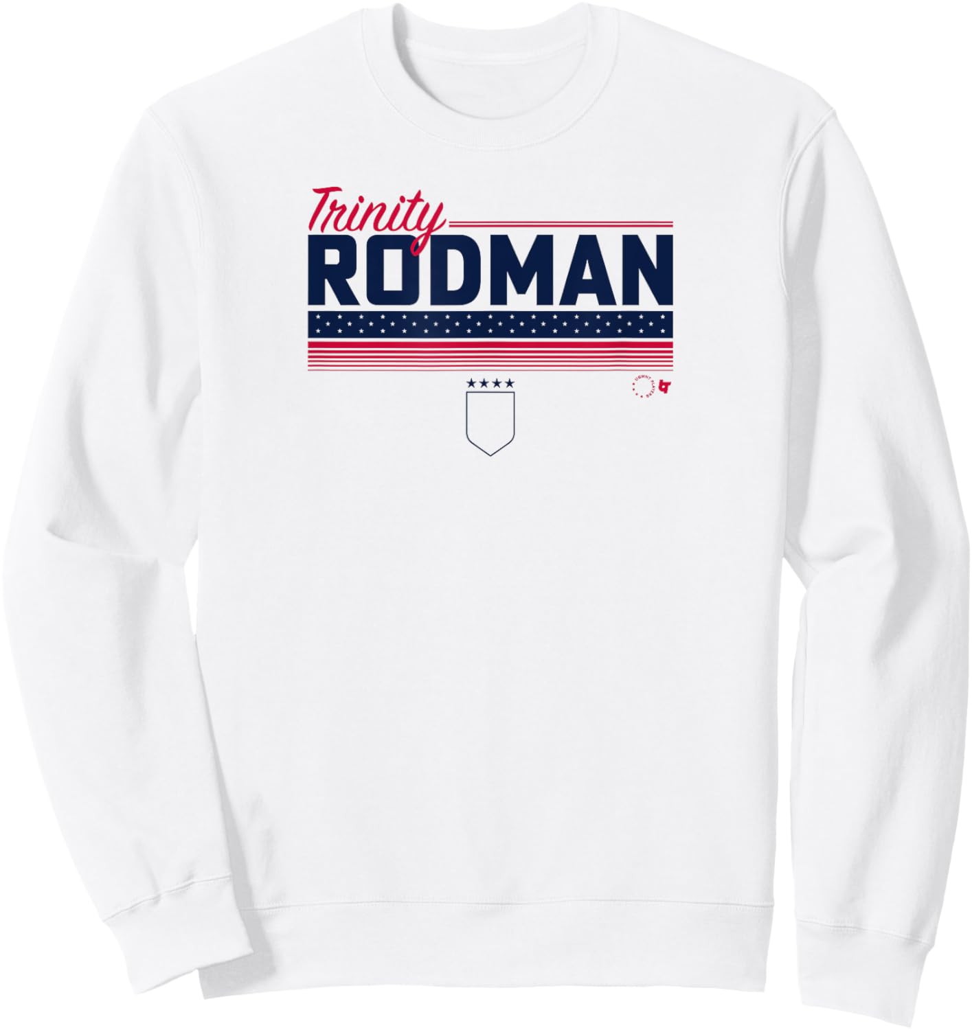 Trinity Rodman Stripe USWNTPA - USA Soccer Sweatshirt - Sweatshirt | White