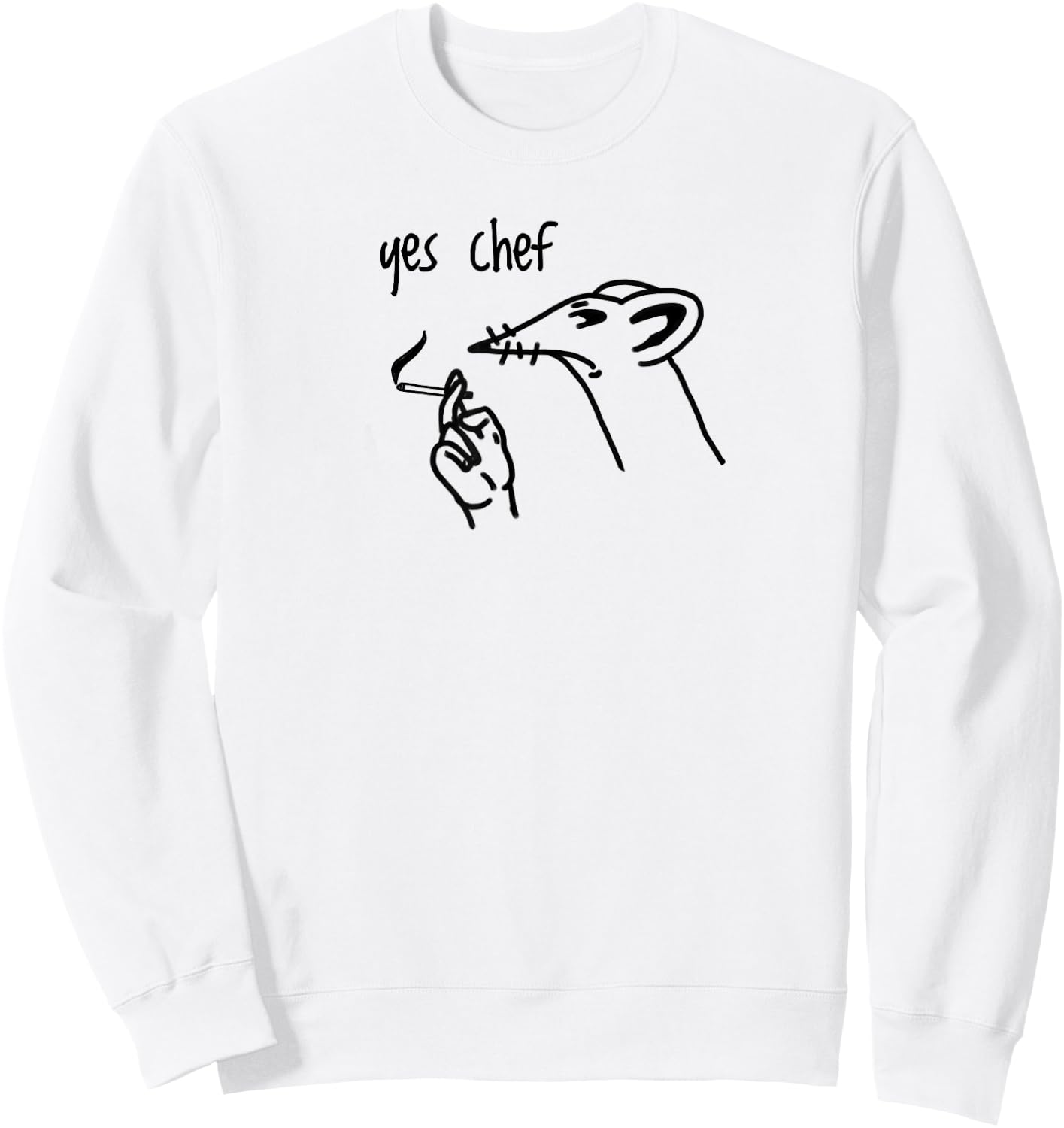 Yes Chef Stressed Sweatshirt - Sweatshirt | White