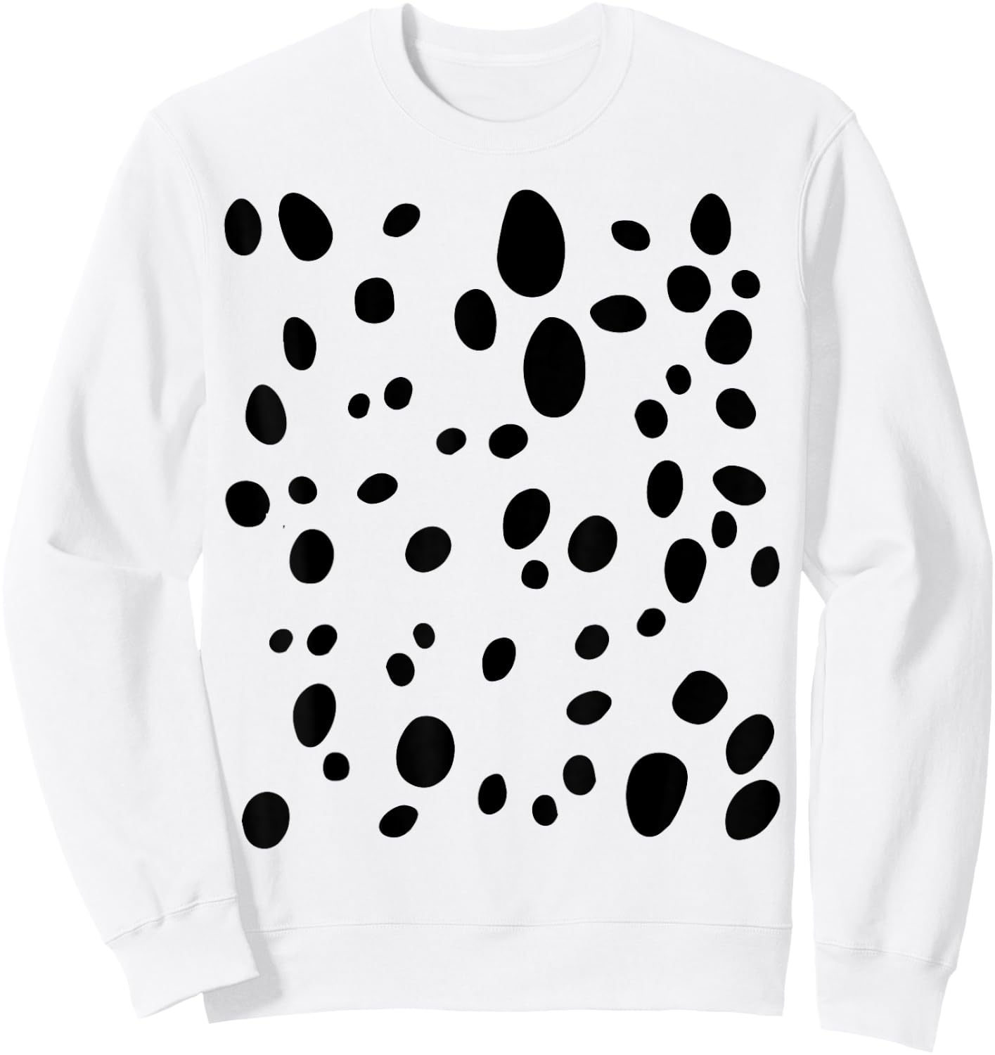 Funny Pretend I'm a Dalmatian Dog Halloween Costume Women Kids Sweatshirt - Sweatshirt | White