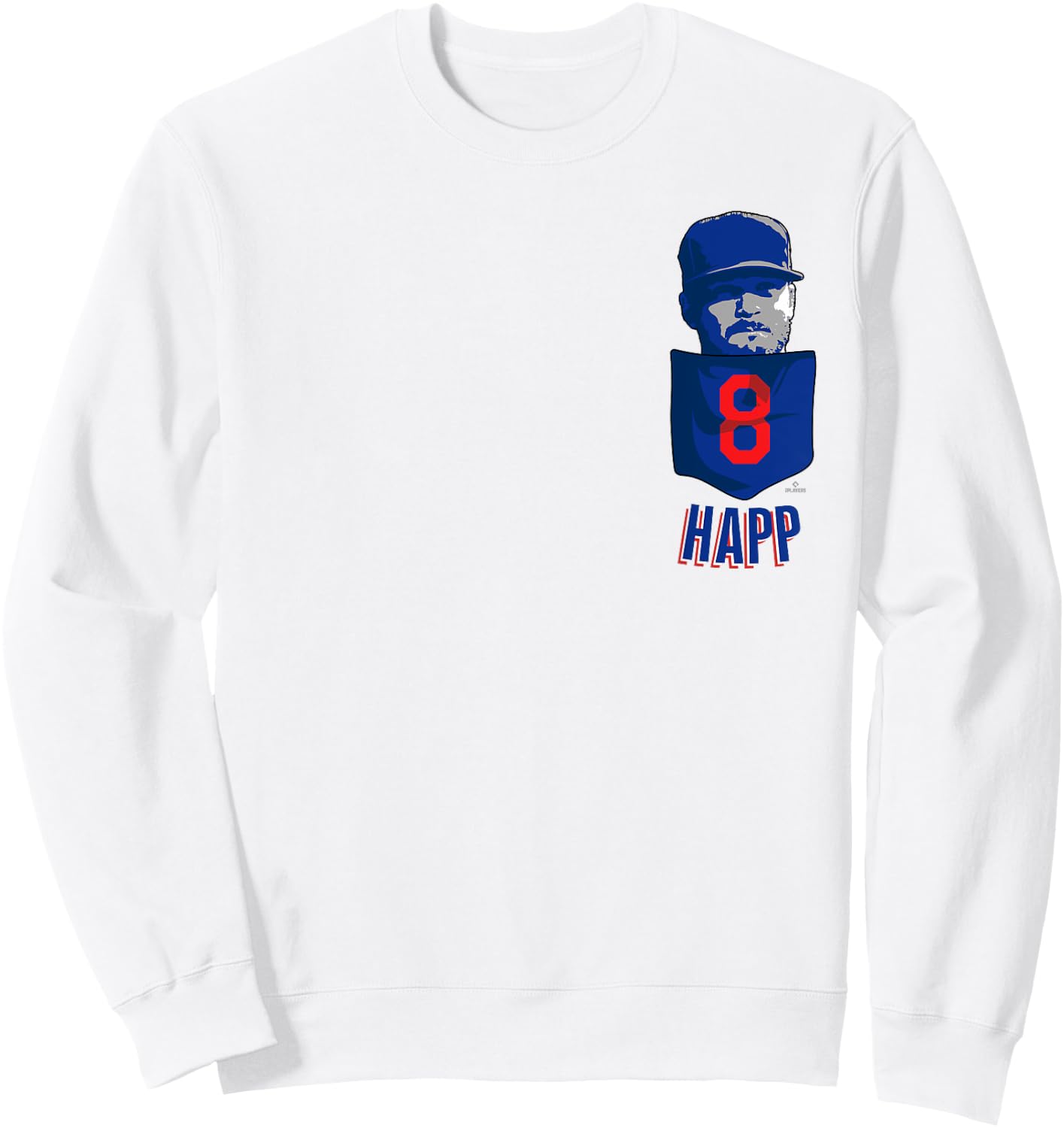 Ian Happ Chicago Baseball Pocket MLBPA Sweatshirt - Sweatshirt | White