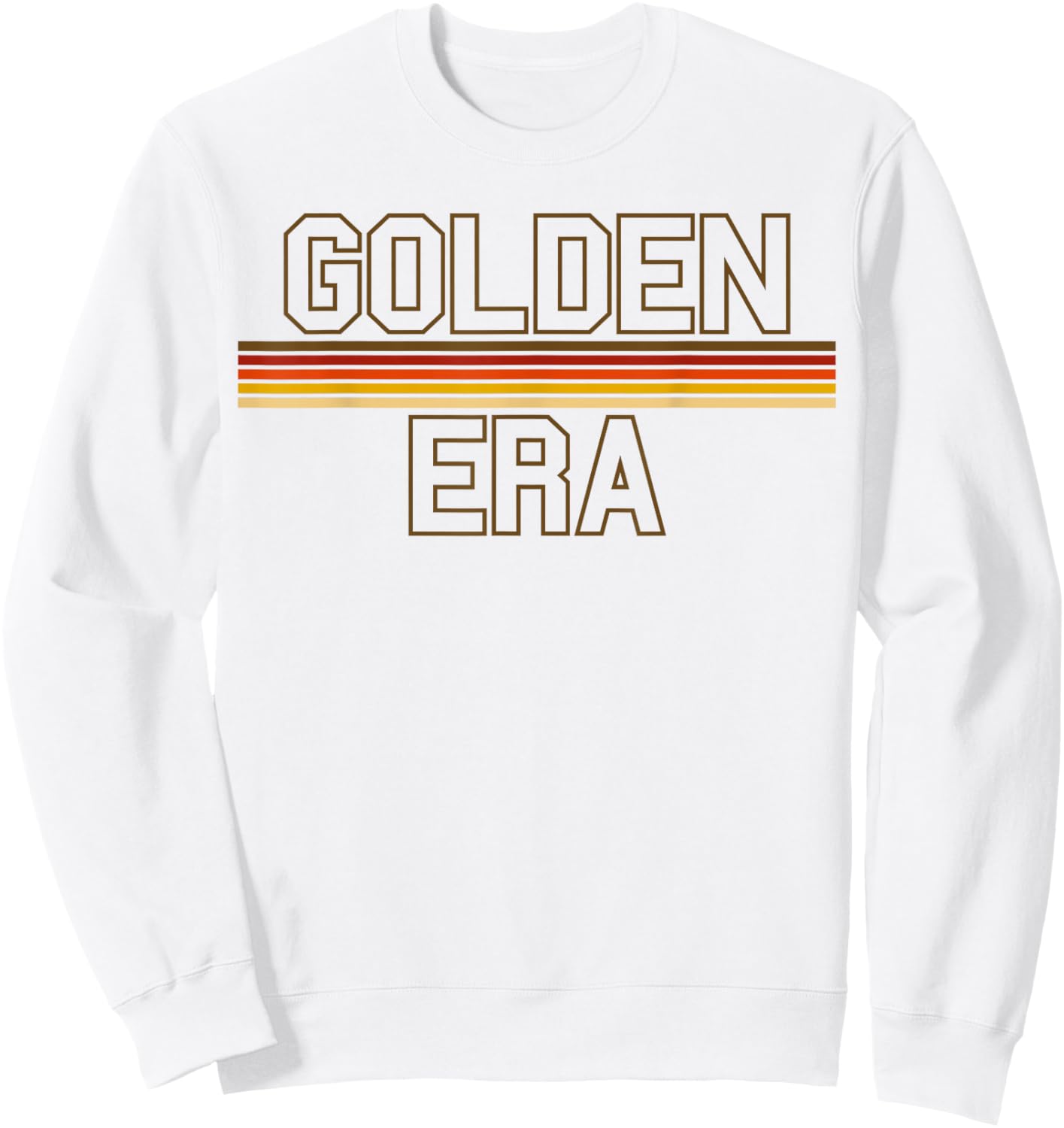 Golden Era Retro Style Old School Bodybuilding Workout Gym Sweatshirt - Sweatshirt | White