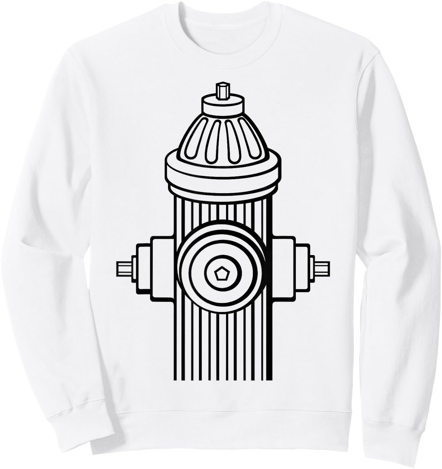 Fire Hydrant - Lazy Halloween Costume Firefighter Fireman Sweatshirt - Sweatshirt | White