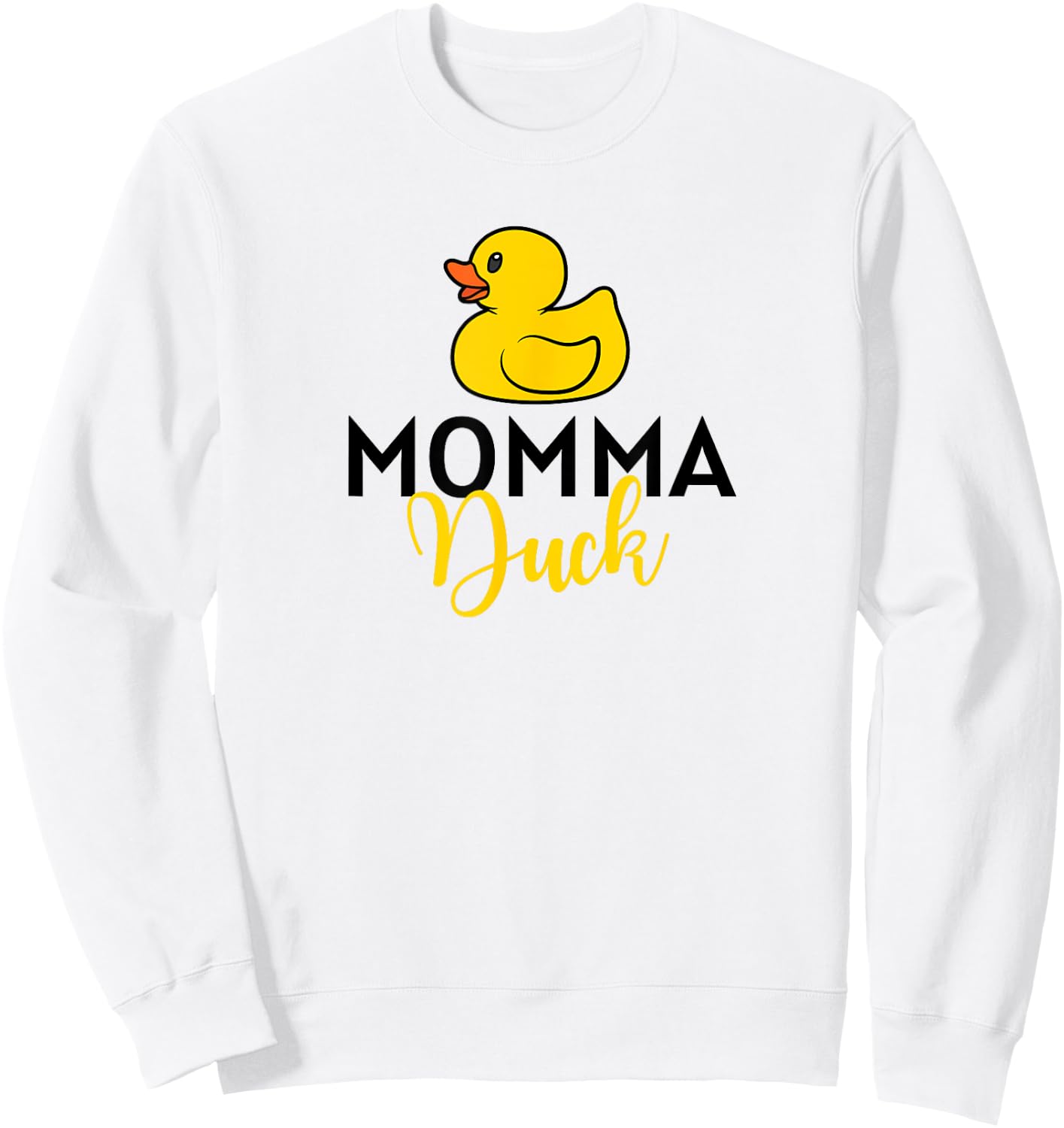 Momma Duck Keeper Farm Fowl Flock Lover Animal Gift Sweatshirt - Sweatshirt | White
