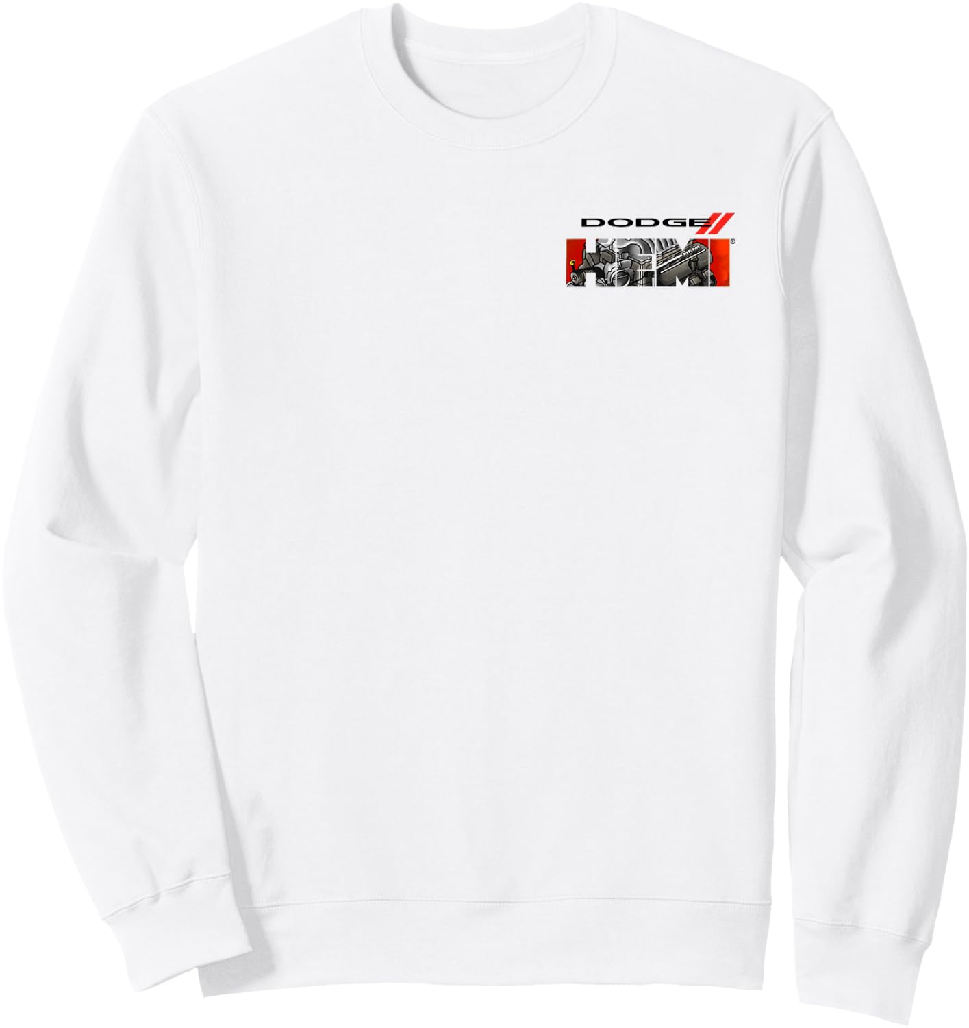 Dodge HEMI Graphic Engine Letters Sweatshirt - Sweatshirt | White