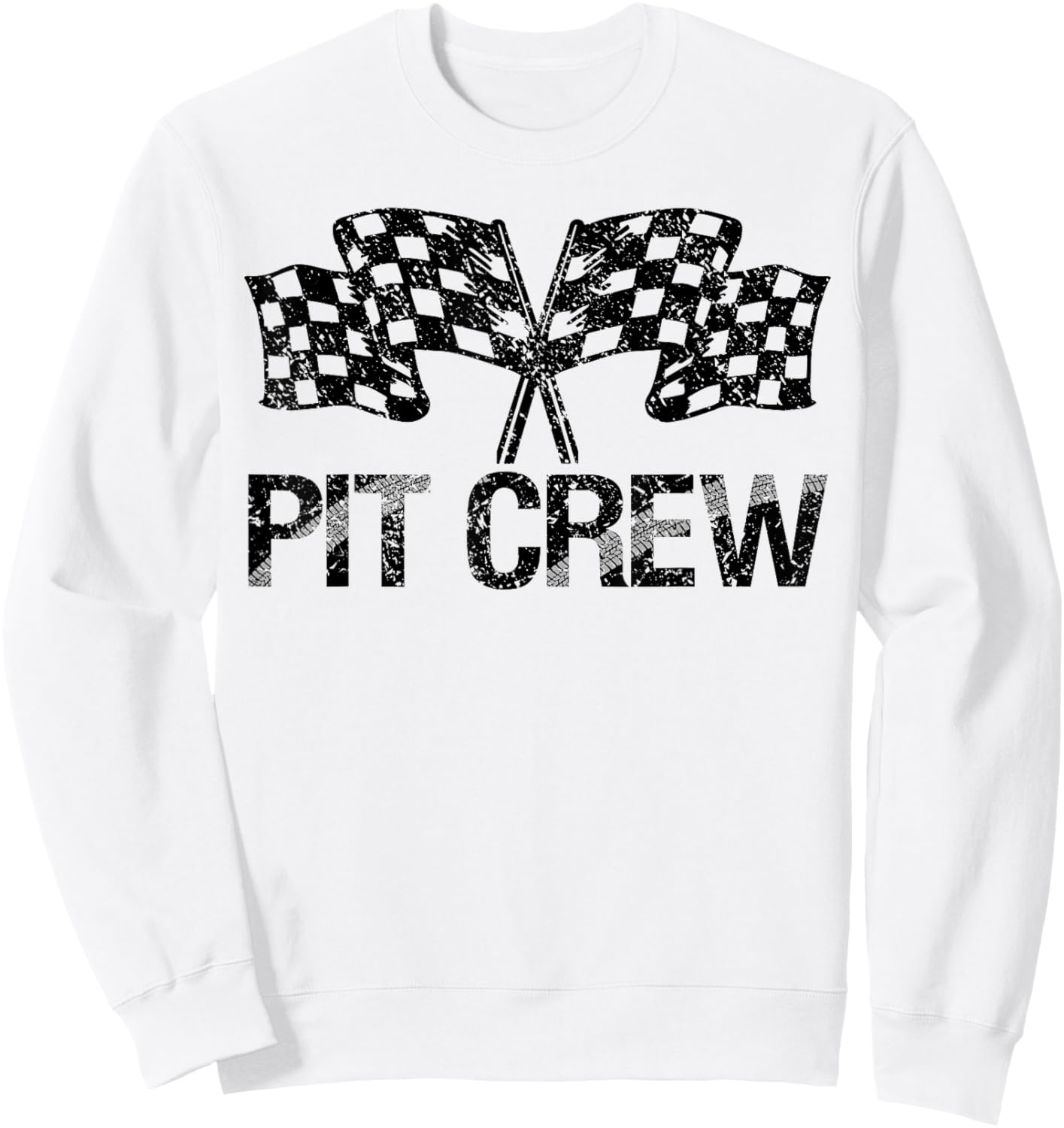 Pit Crew for Race Car Parties Sweatshirt - Sweatshirt | White
