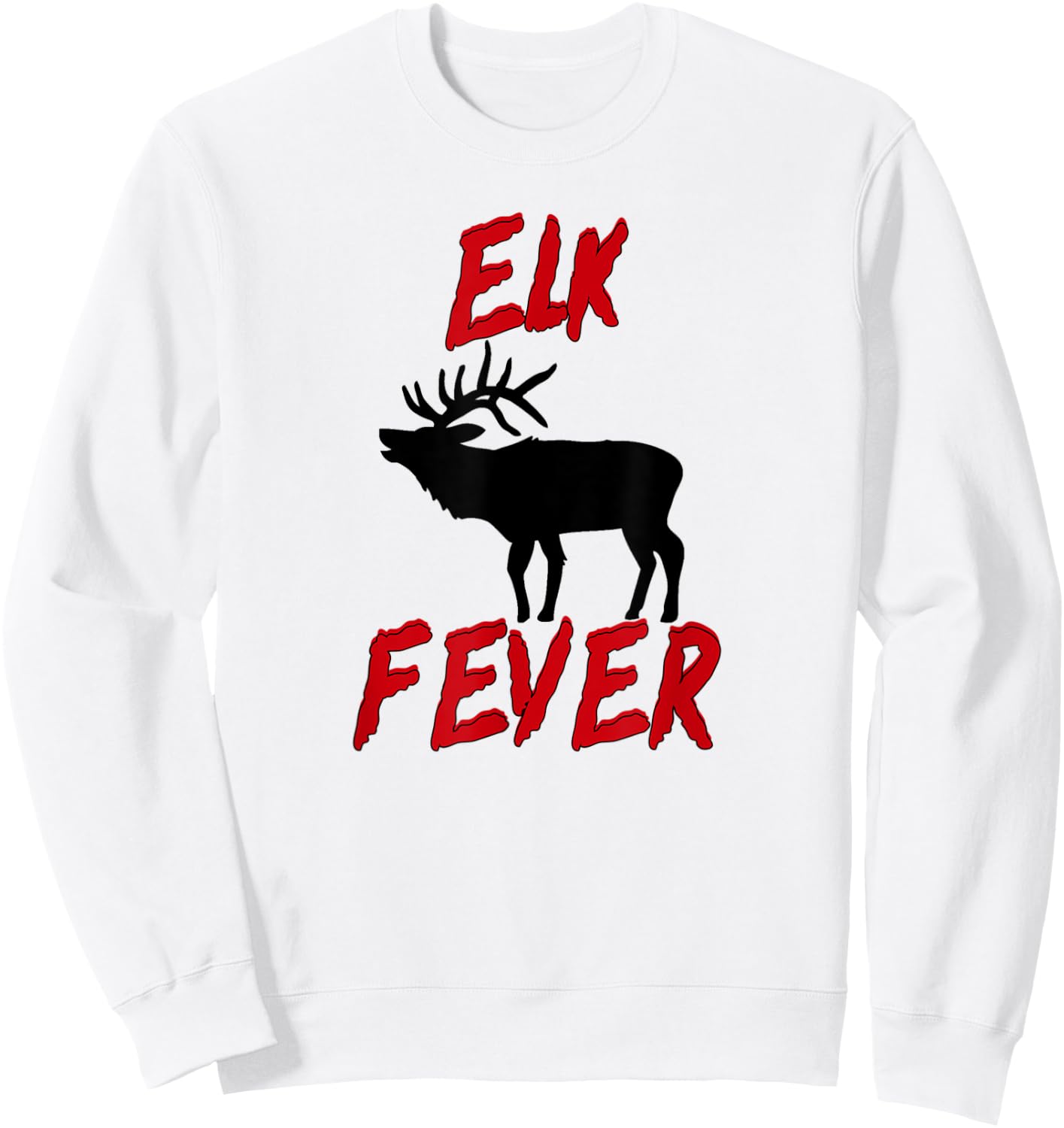 Elk Fever Hunter Sweatshirt - Sweatshirt | White