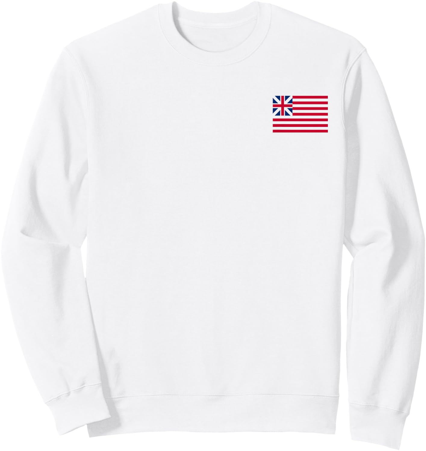 Grand Continental Colors Union Usa Congress Flag Sweatshirt - Sweatshirt | White