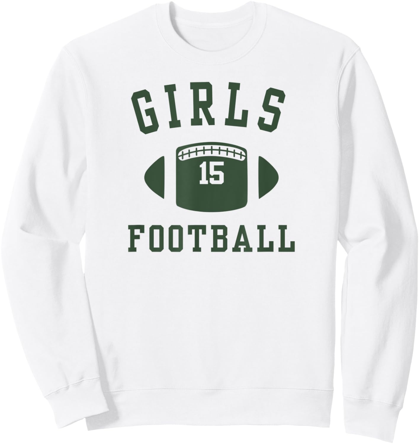 Friends Girls Shirt Football 15 Green Sweatshirt - Sweatshirt | White