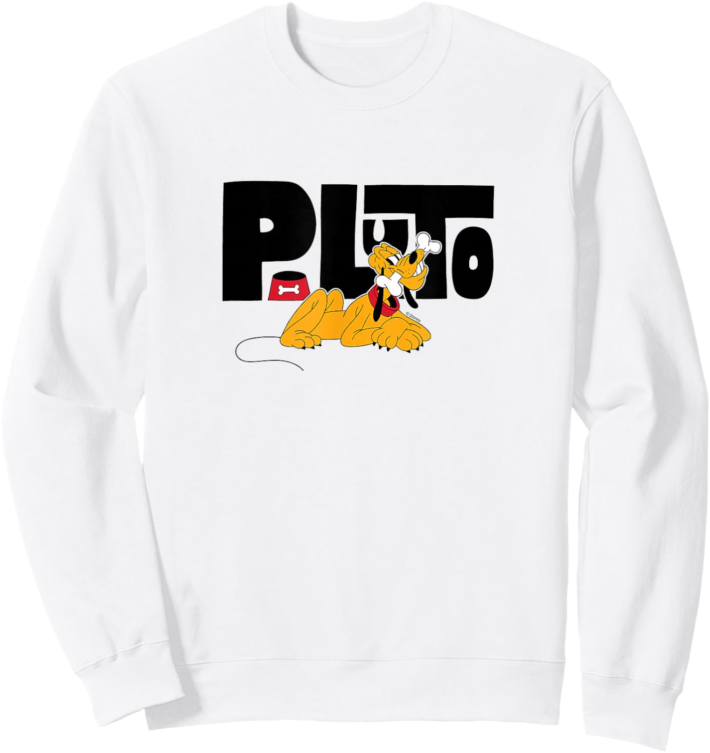 Pluto - Character Name Sweatshirt - Sweatshirt | White