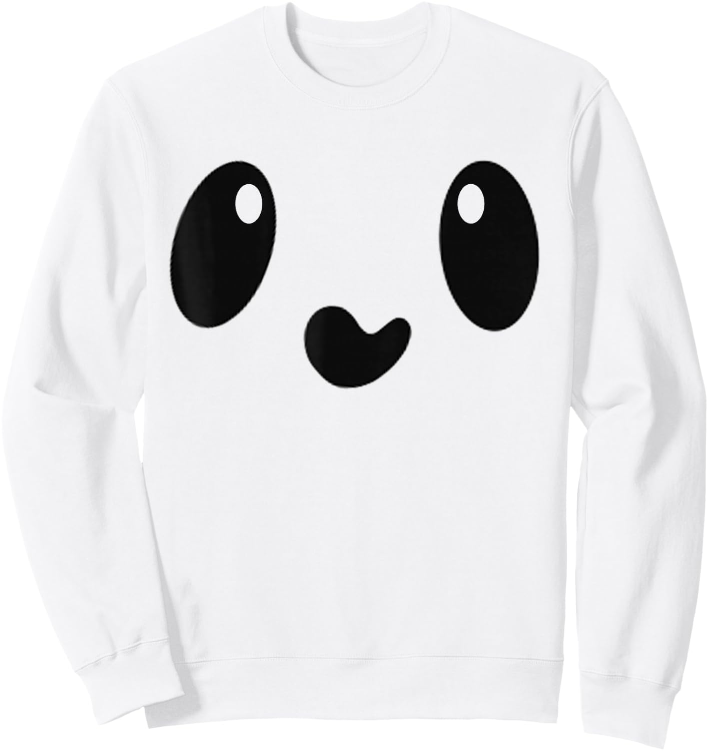 Cute Ghost Face Shirts For Girls, Funny Halloween Costume Sweatshirt - Sweatshirt | White