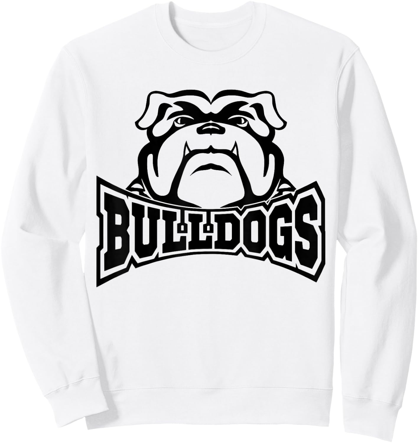 Bulldogs Teacher Student School Sports Fan Team Spirit Sweatshirt - Sweatshirt | White
