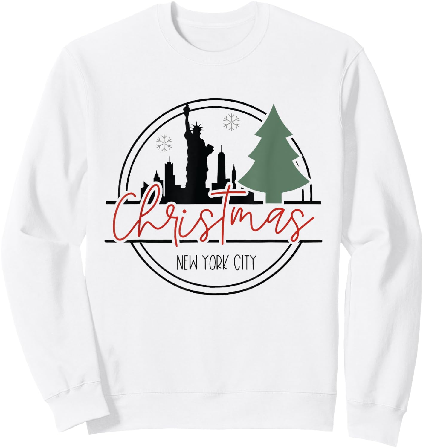 New York City Christmas Trip Sweatshirt - Sweatshirt | White
