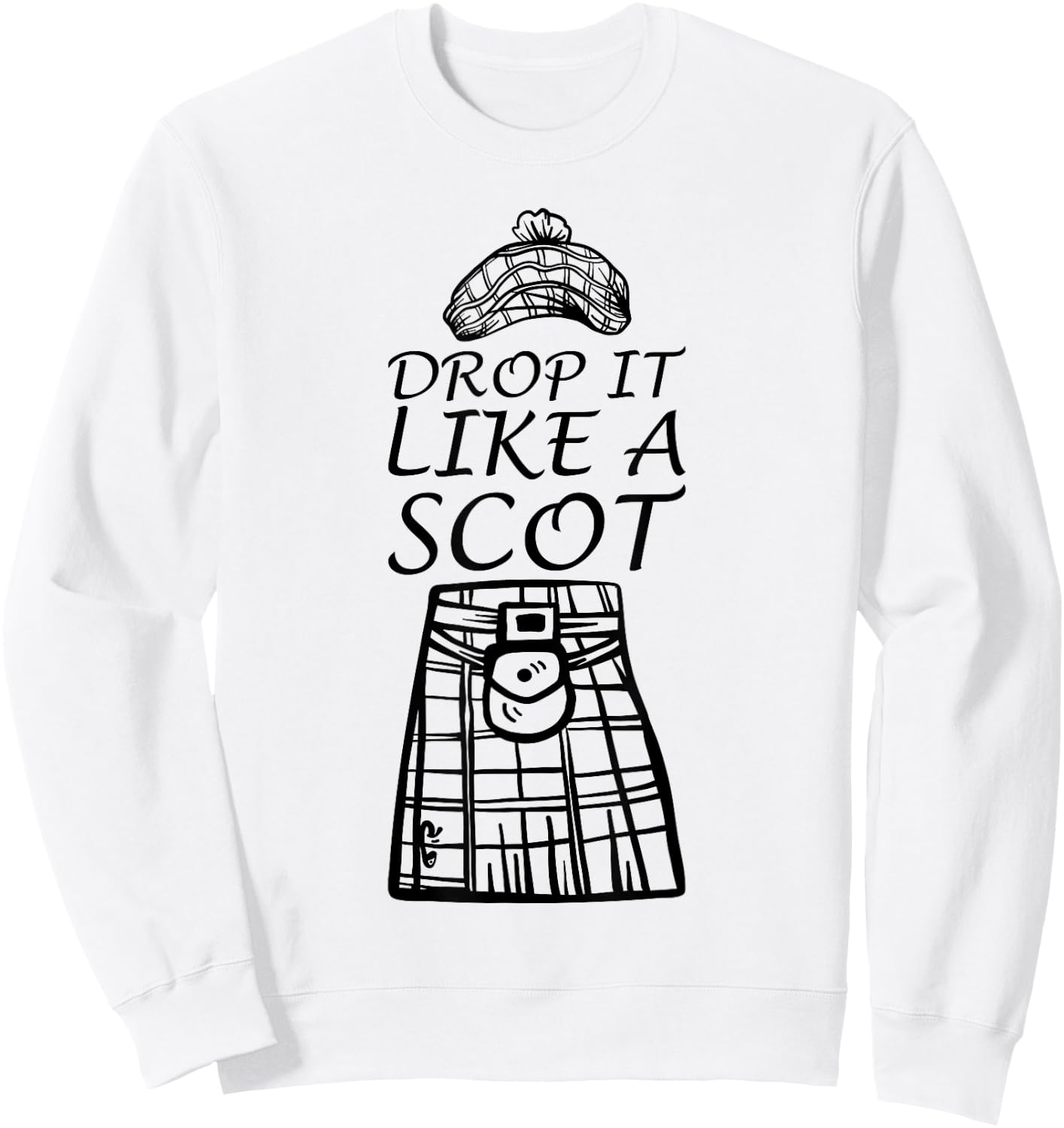 Drop it like a scot Sweatshirt - Sweatshirt | White