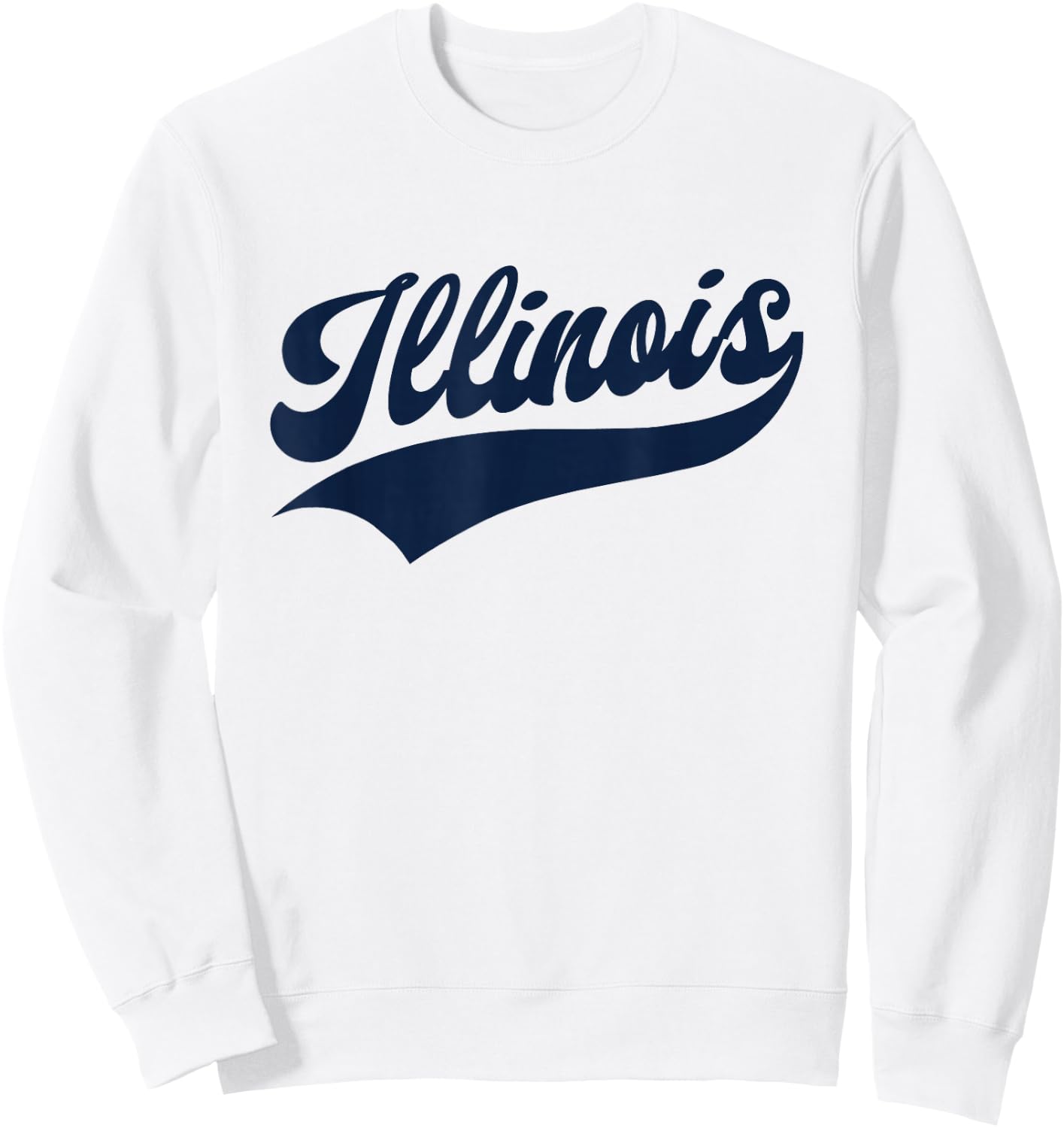 Illinois - Retro/Throwback Design - Classic Sweatshirt - Sweatshirt | White