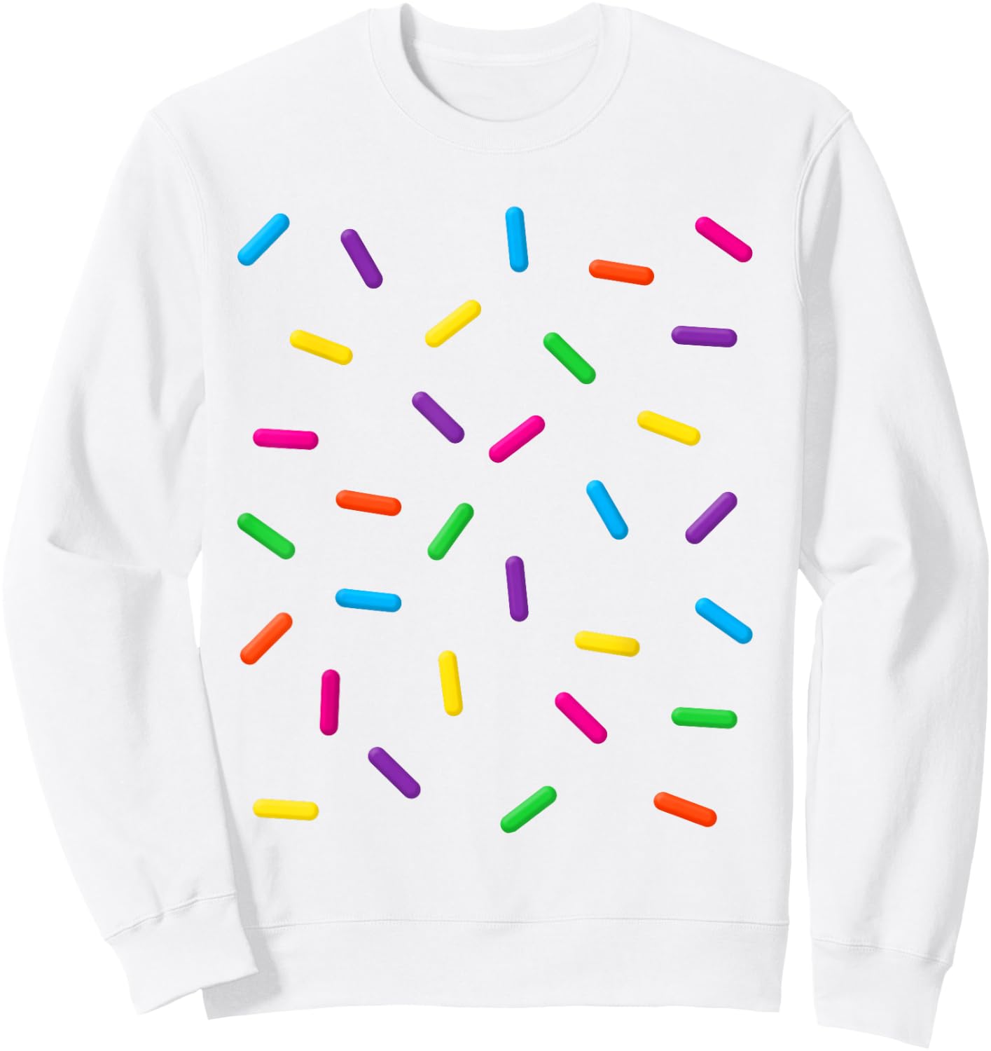 Funny Ice Cream Rainbow Sprinkles Jimmies Halloween Costume Men Women Kids Sweatshirt - Sweatshirt | White