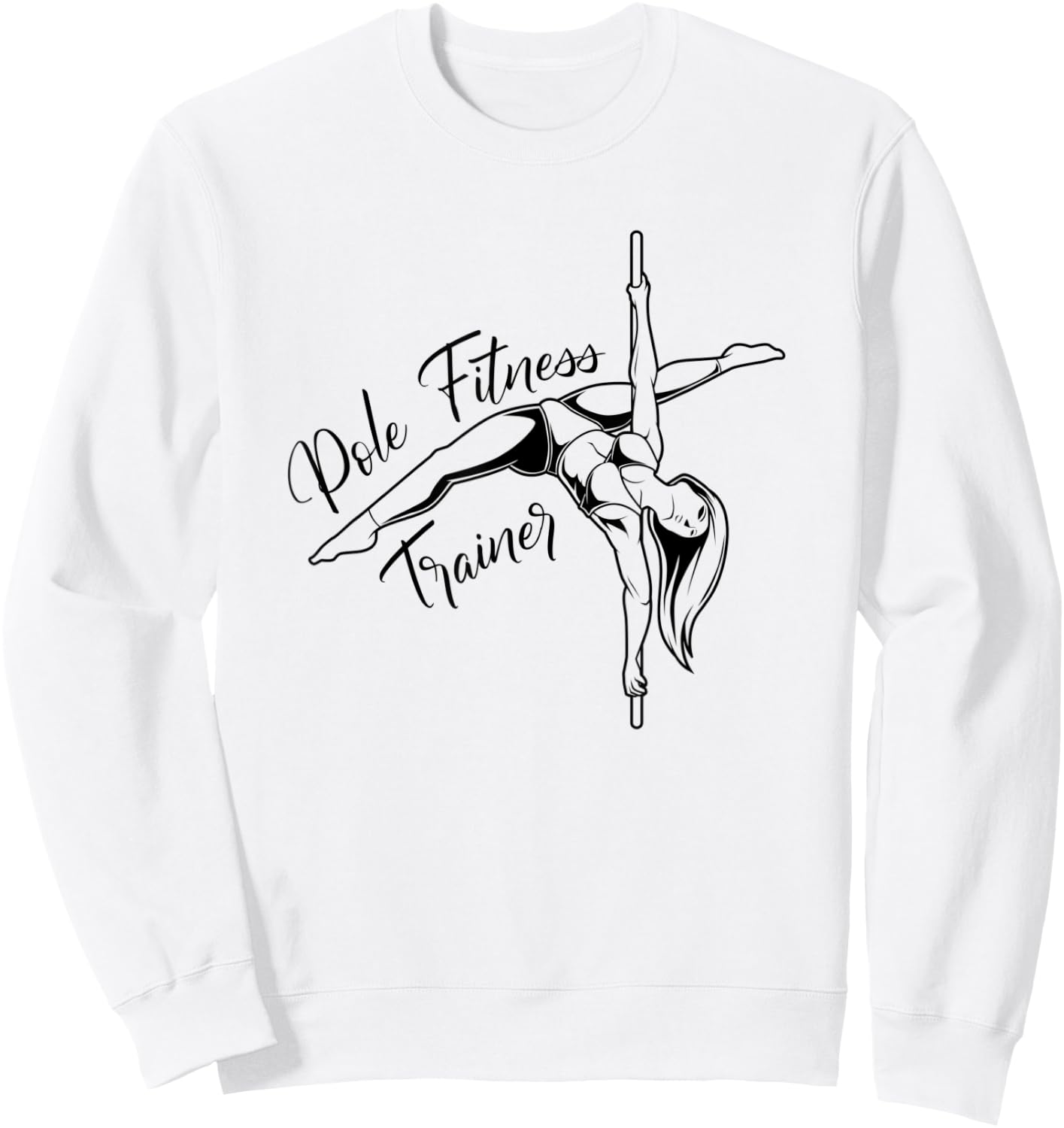 Pole Fitness Trainer Sweatshirt - Sweatshirt | White