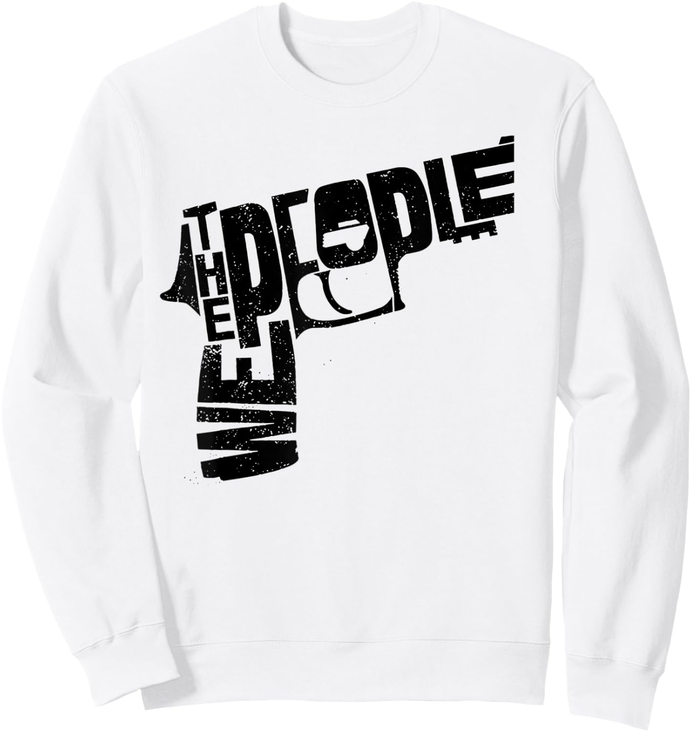 We The People Pistol Sweatshirt - Sweatshirt | White