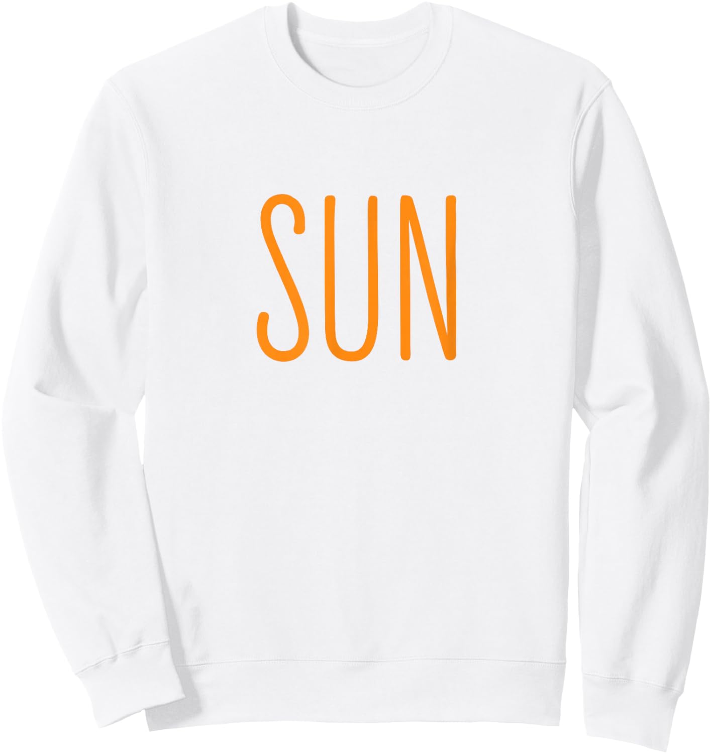 Funny US Solar Eclipse 2025 Sun Couples Costume Matching Sweatshirt - Sweatshirt | White