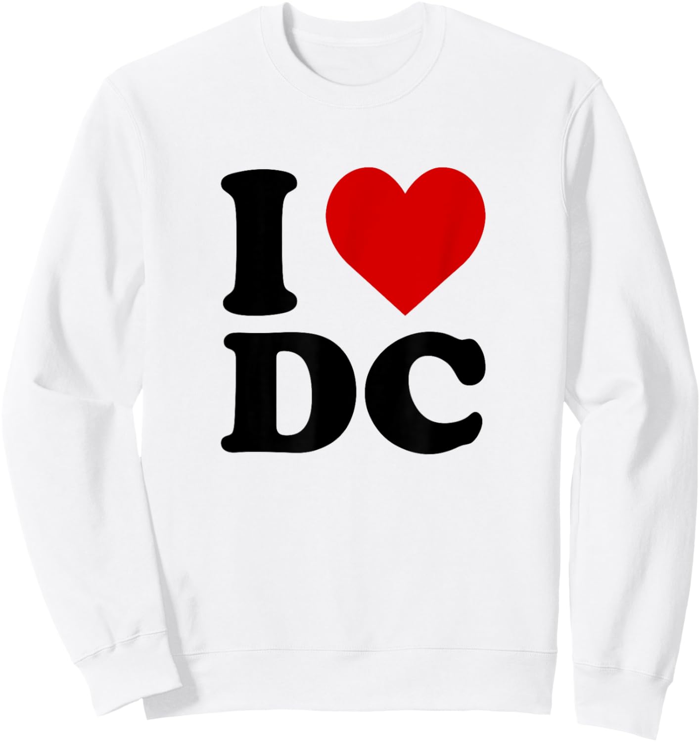 I Love DC Heart Sweatshirt - Sweatshirt | White