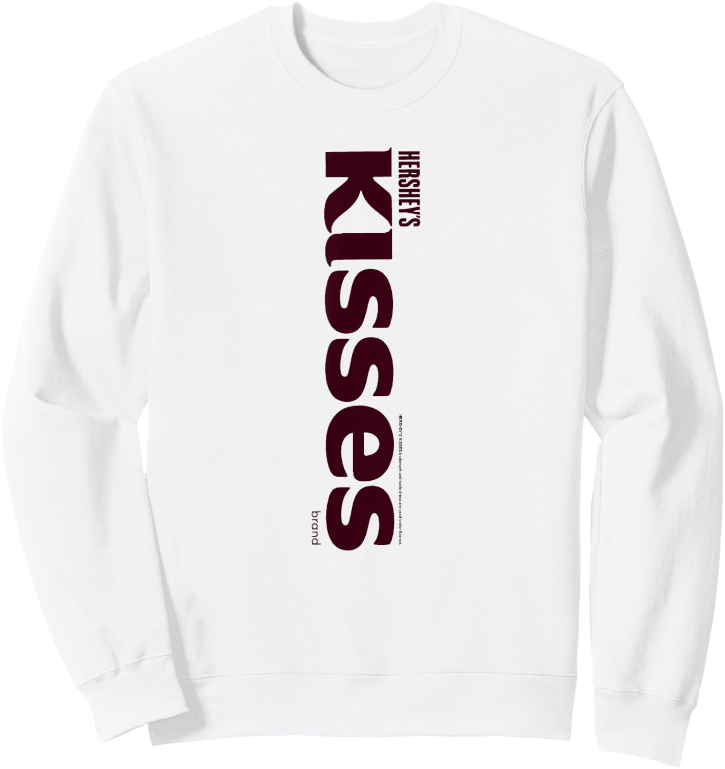 Hershey's Kisses Centered Text Logo Design Sweatshirt - Sweatshirt | White