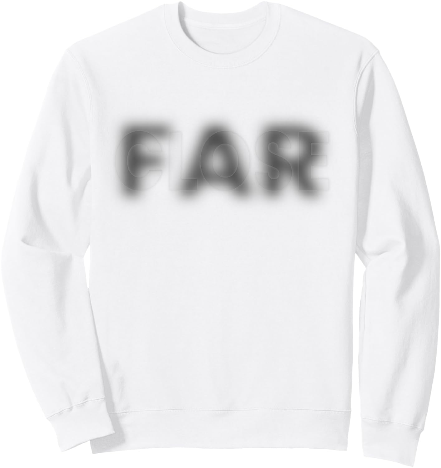 Close Far Illusion Sweatshirt - Sweatshirt | White