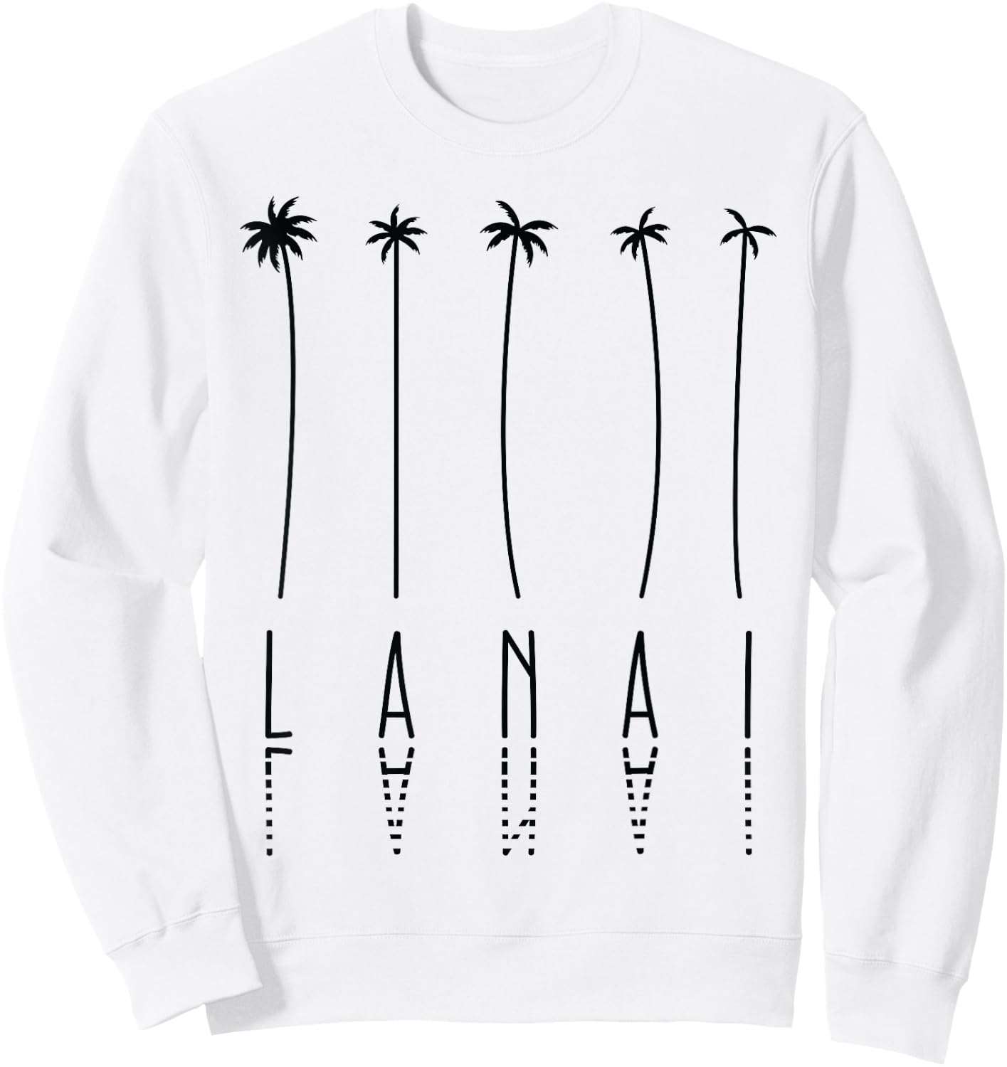 Palm Tree Vacation - Island USA Lanai Sweatshirt - Sweatshirt | White