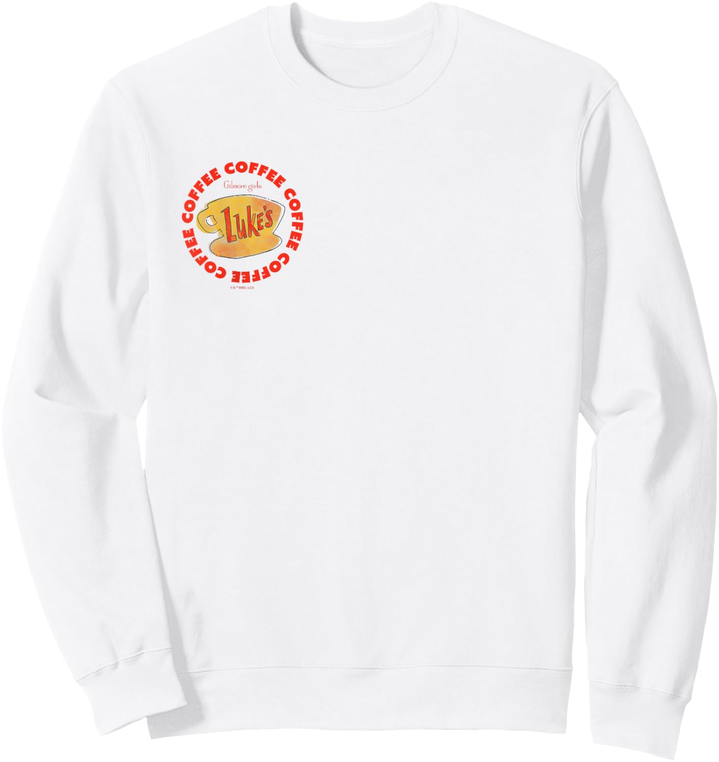 Gilmore Girls - Lukes Coffee Circle Sweatshirt - Sweatshirt | White