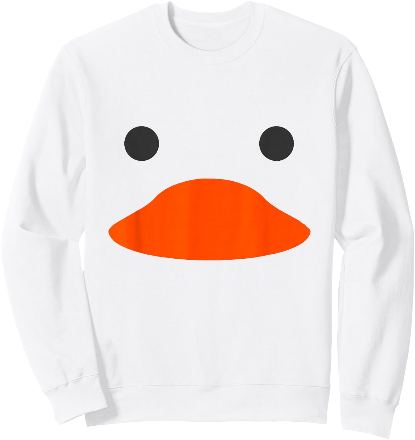 Easter Rubber Duck Face Halloween Costume Funny Duckling Sweatshirt - Sweatshirt | White