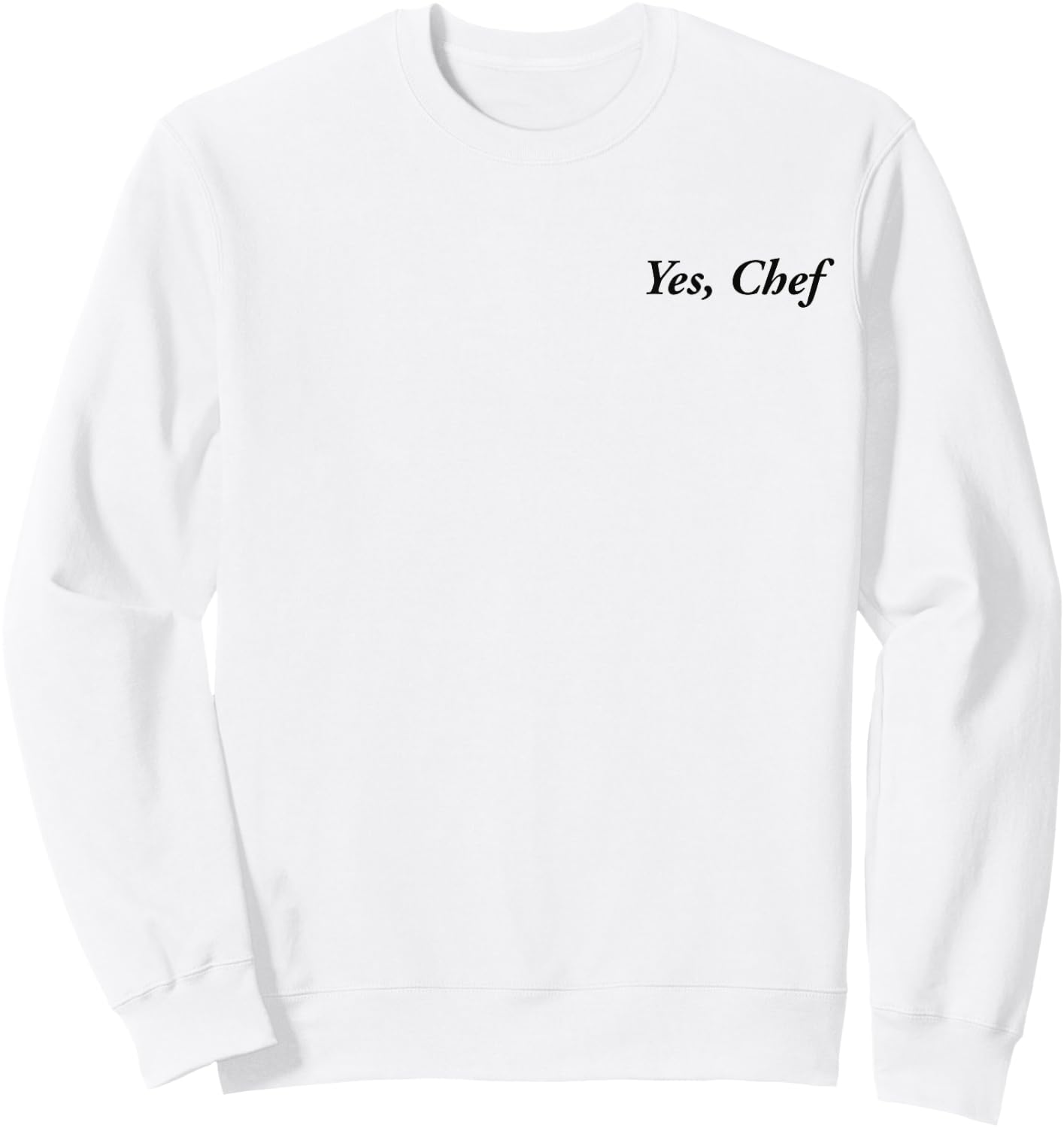 Yes Chef Sweatshirt - Sweatshirt | White