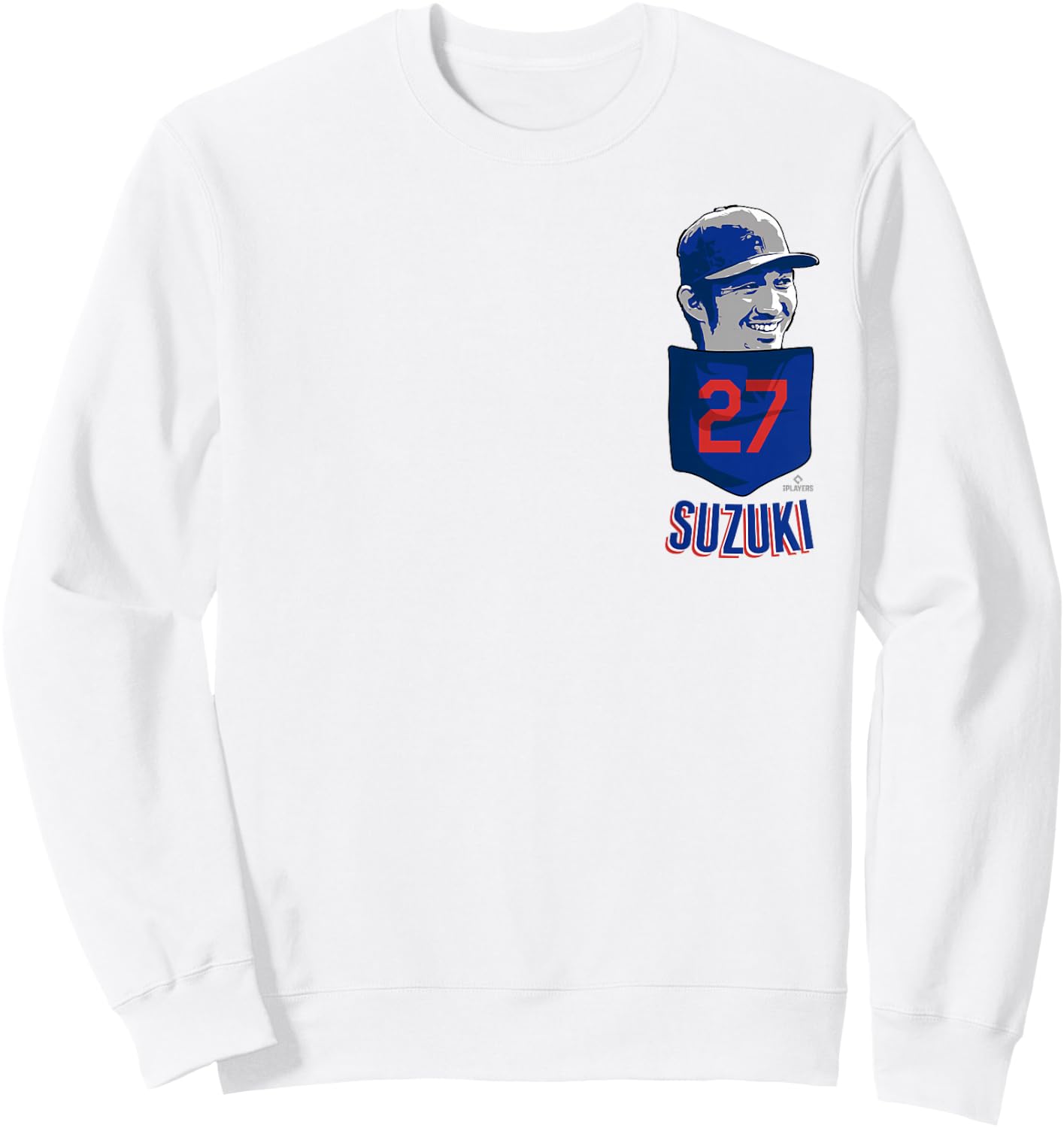 Seiya Suzuki Chicago Baseball Pocket MLBPA Sweatshirt - Sweatshirt | White